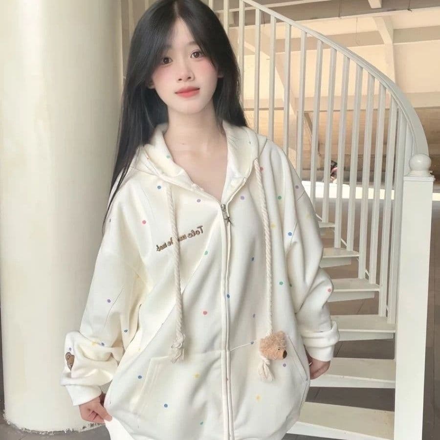 얇은 스타일 털이 있는 원본 솜씨 순수한 Mianhua 면 복합 우유 실크 후드티 여성 상세 이미지 2