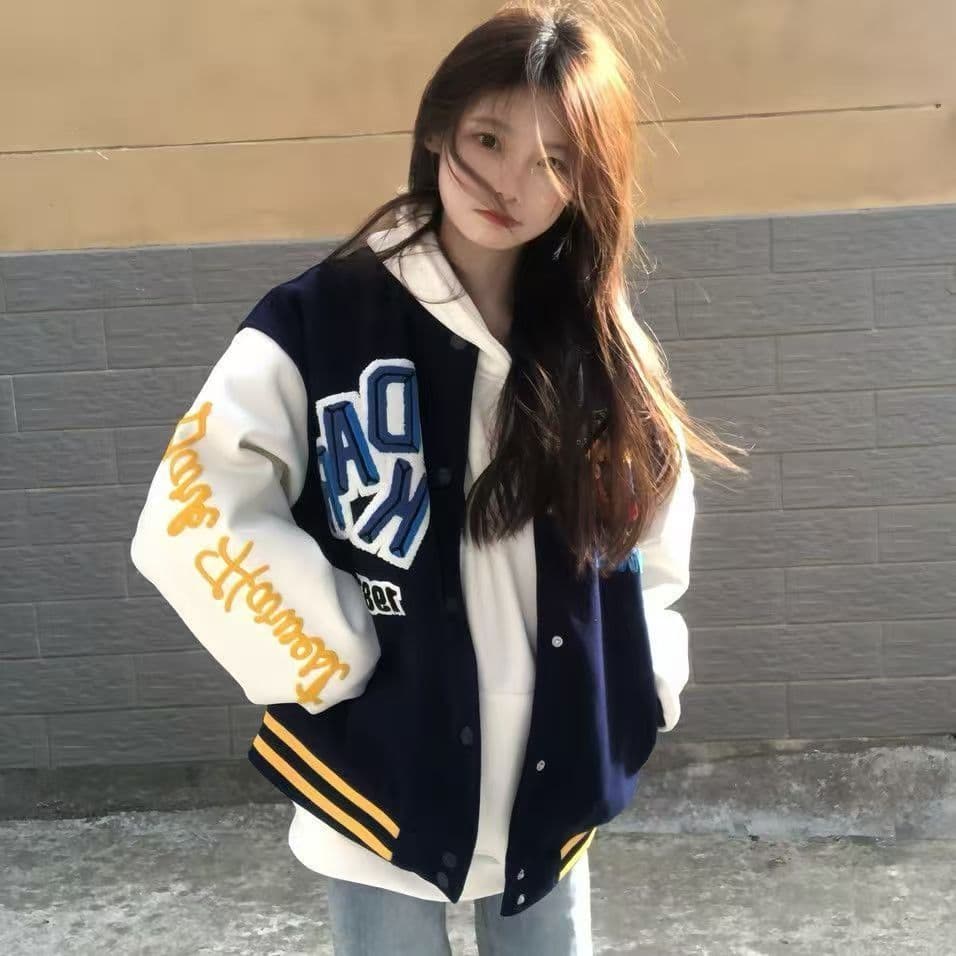 높은 품질 원본 솜씨 원본 원단 야구 유니폼 여성 코트 이미지 3
