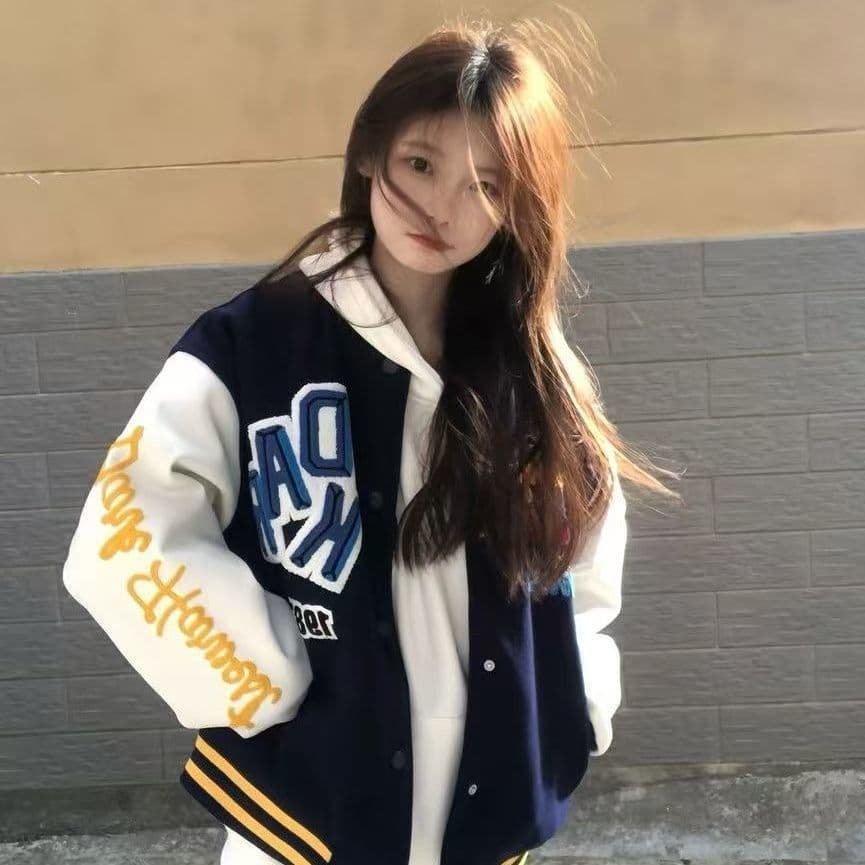 높은 품질 원본 솜씨 원본 원단 야구 유니폼 여성 코트 상세 이미지 12