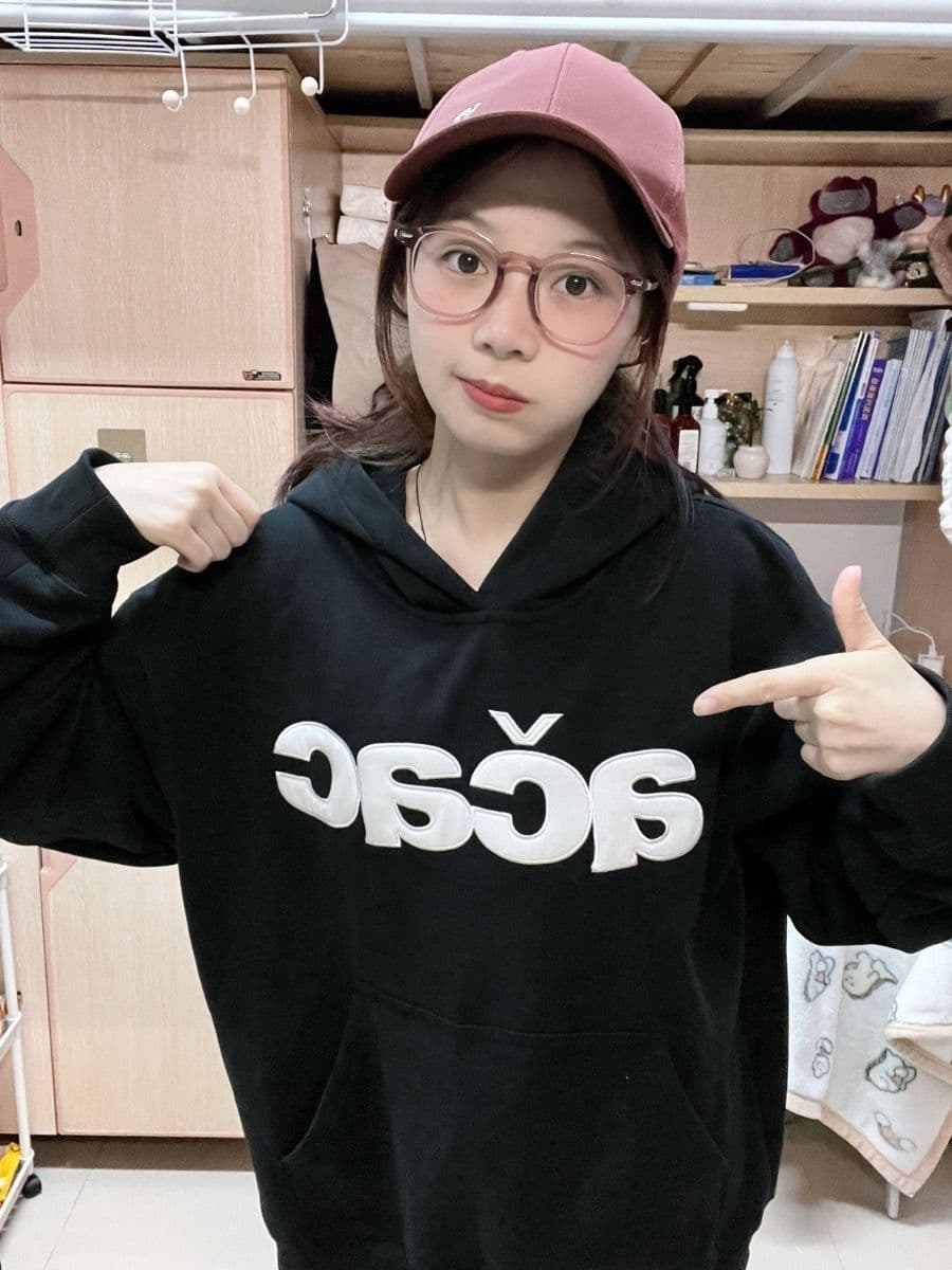 얇은 스타일 털이 있는 원본 솜씨 순수한 Mianhua 면 복합 후드티 여성 상세 이미지 7