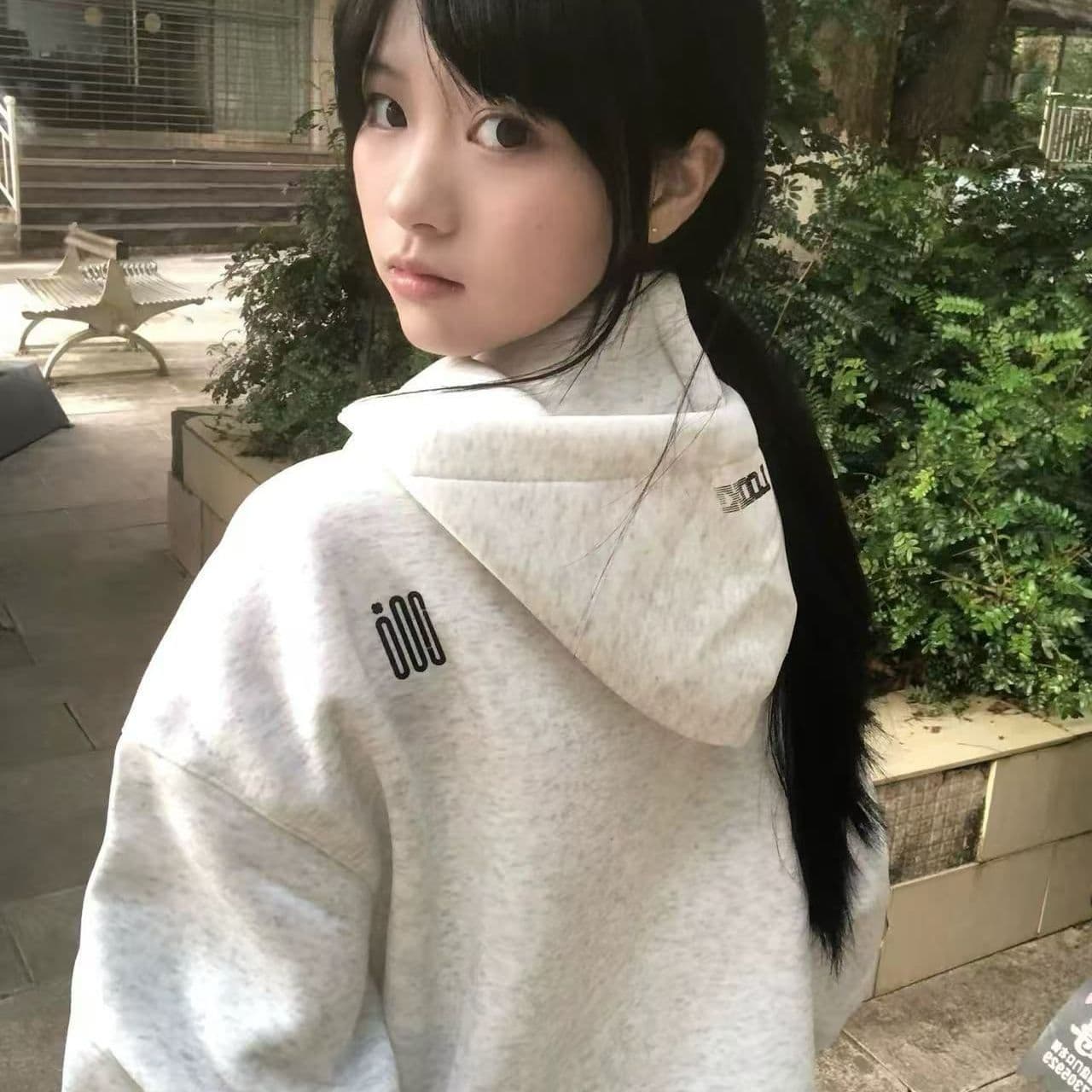 얇은 스타일 털이 있는 자수 원본 솜씨 순수한 Mianhua 면 복합 후드티 여성 상세 이미지 3