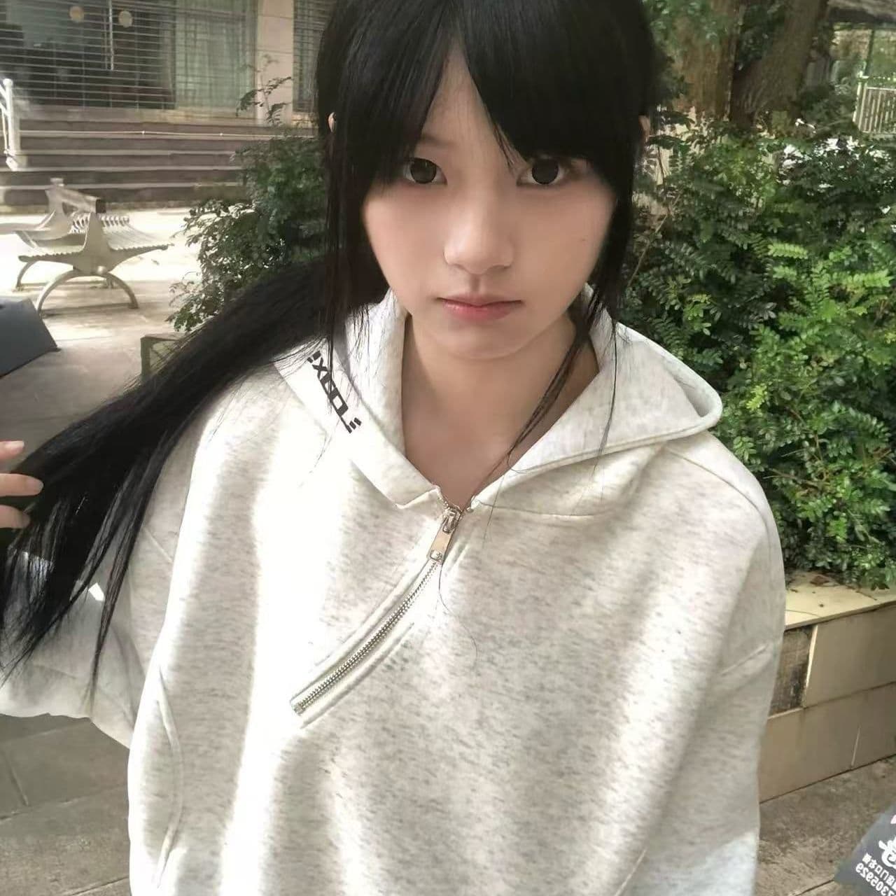 얇은 스타일 털이 있는 자수 원본 솜씨 순수한 Mianhua 면 복합 후드티 여성 상세 이미지 8