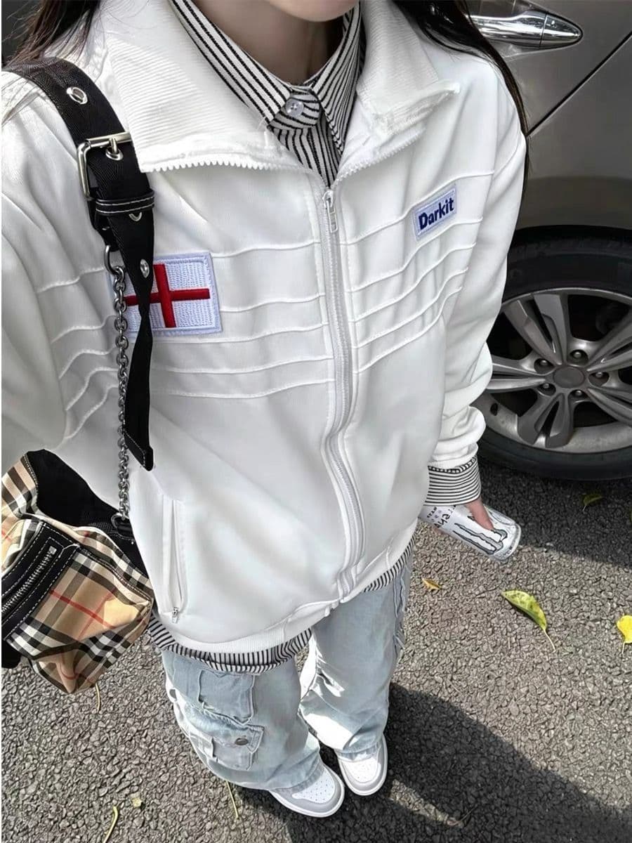 순수한 Mianhua 면 복합 후드티 여성 이미지 3