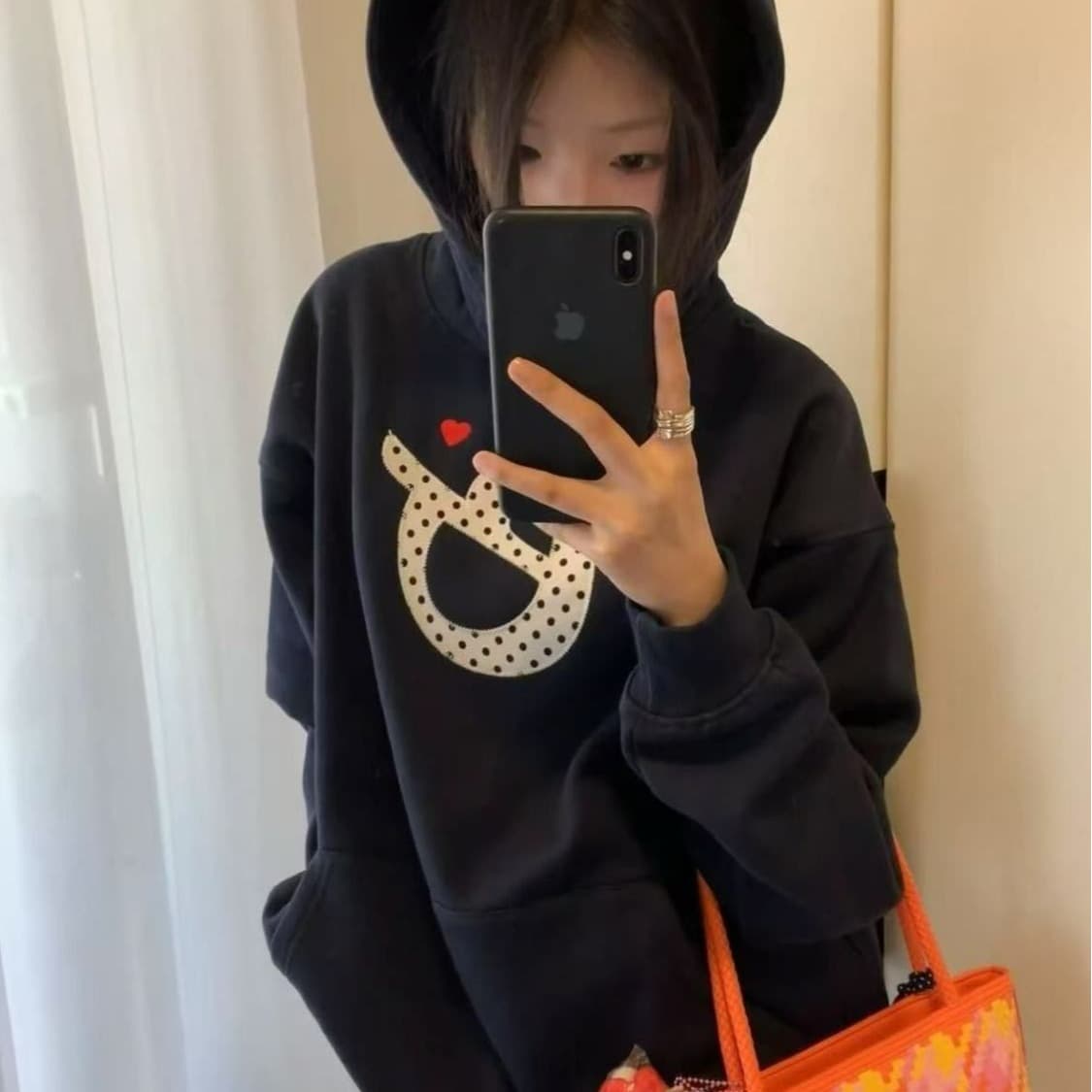 얇은 스타일 털이 있는 원본 솜씨 이후 패키지 칼라 순수한 Mianhua 면 복합 후드티 여성 이미지 5