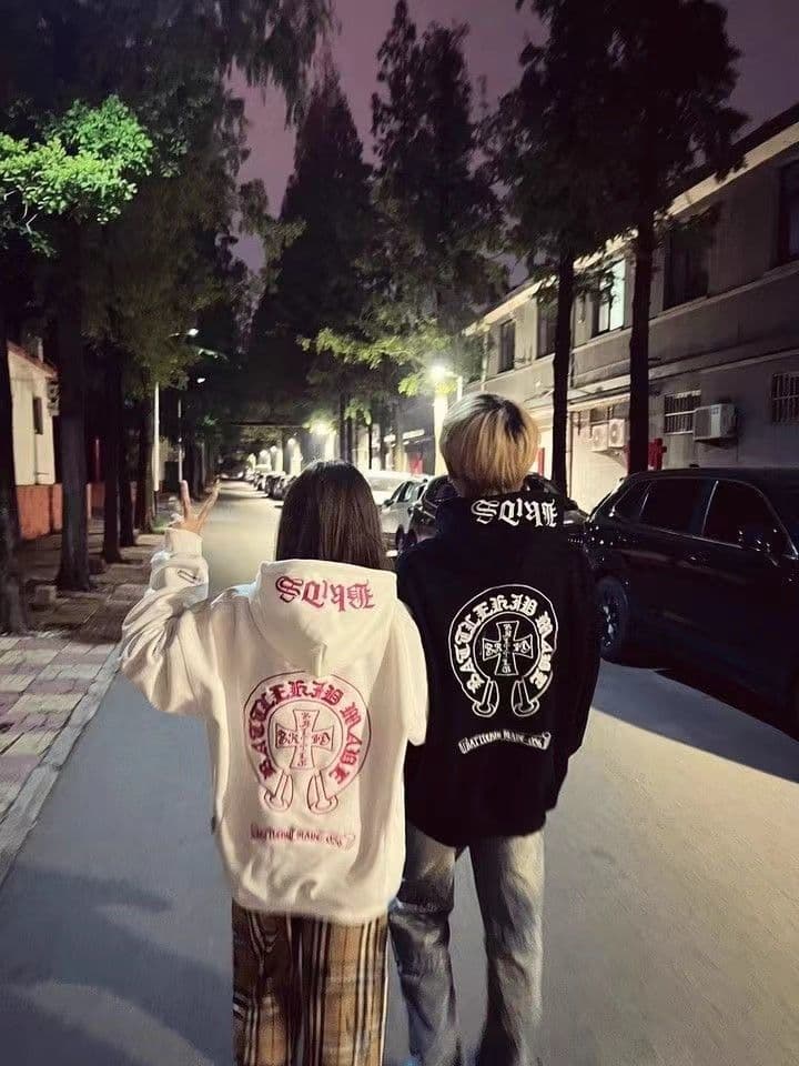 얇은 스타일 털이 있는 순수한 Mianhua 면 복합 후드티 여성 상세 이미지 3