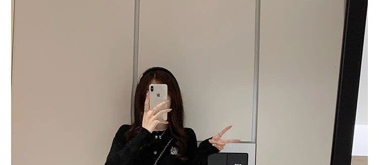 레트로 학원 스타일 자수 니트 오픈 가디건 여성 코트 2026 년 가을 새로운 외국 가스 다용도 긴팔 맨위 트렌디 상세 이미지 4