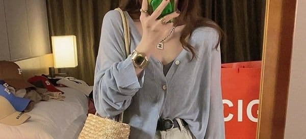고급 센스 자외선 차단 얇은 스타일 니트 오픈 가디건 여성 2026 년 새로운 가을 부드러운 루즈핏 에어컨 셔츠 맨위 ins 상세 이미지 22