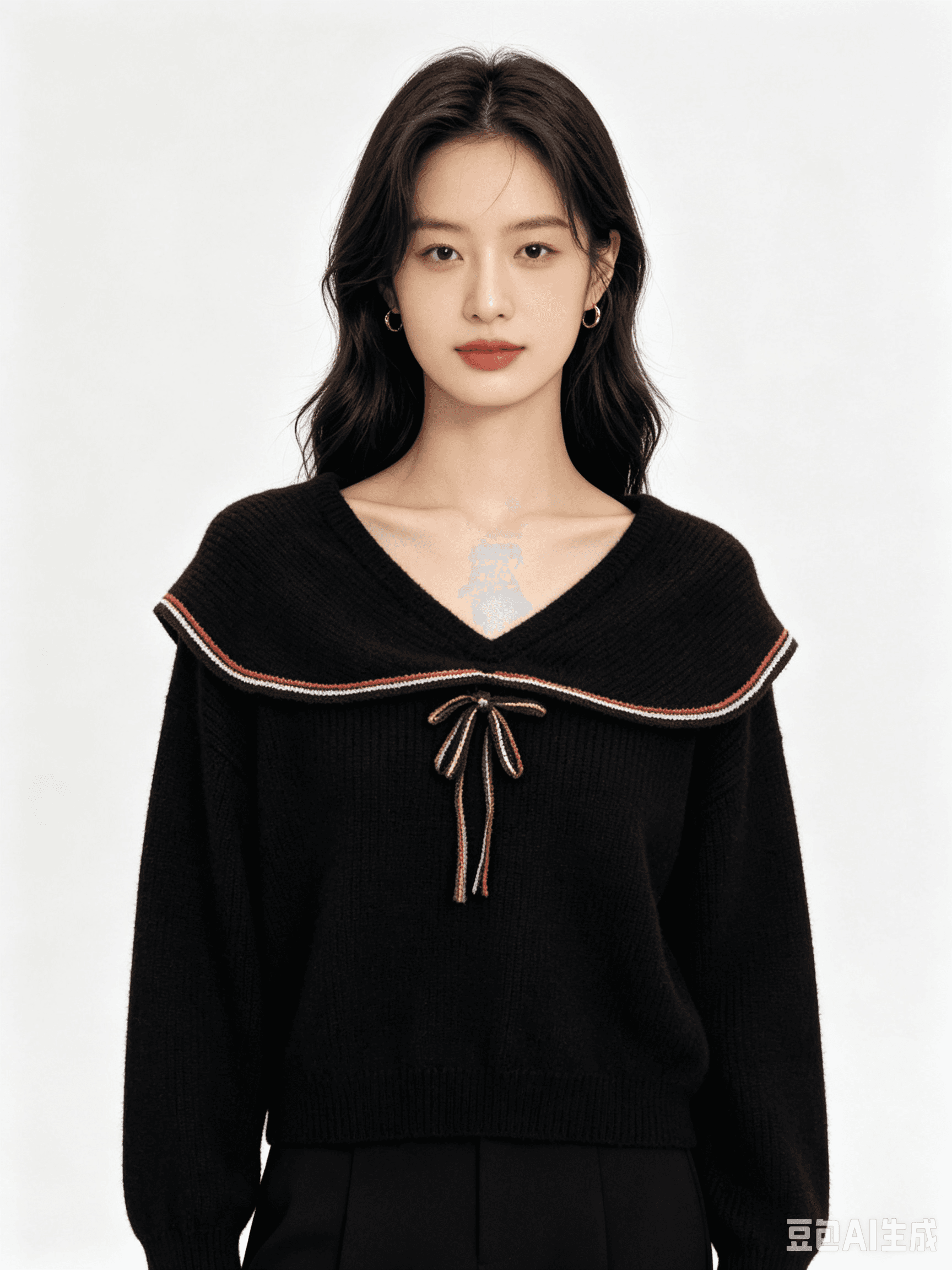2026 외국 가스 연령 감소 베이비 칼라 단추 측면 배색 긴팔 이미지 4