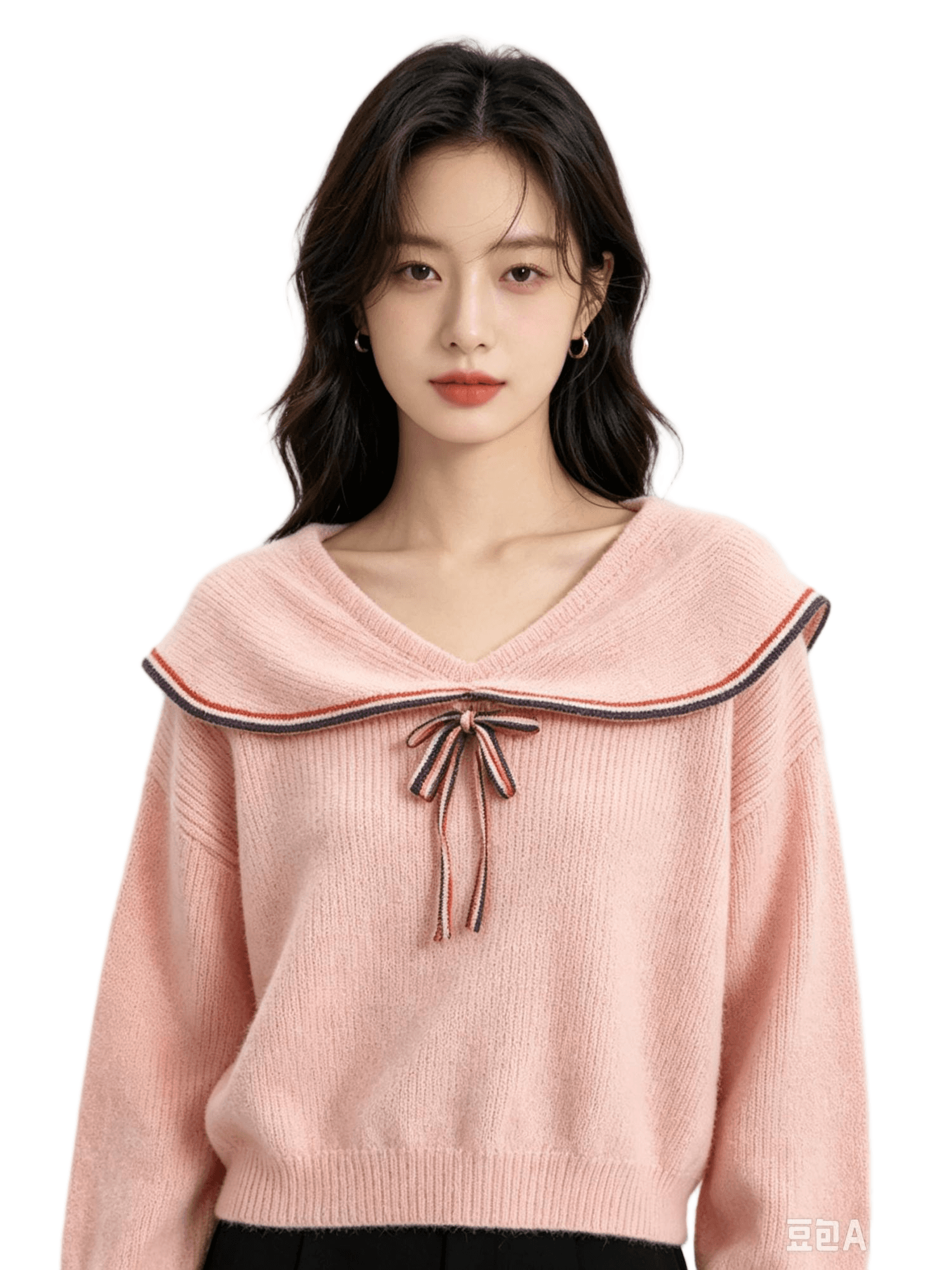 2026 외국 가스 연령 감소 베이비 칼라 단추 측면 배색 긴팔 상세 이미지 2