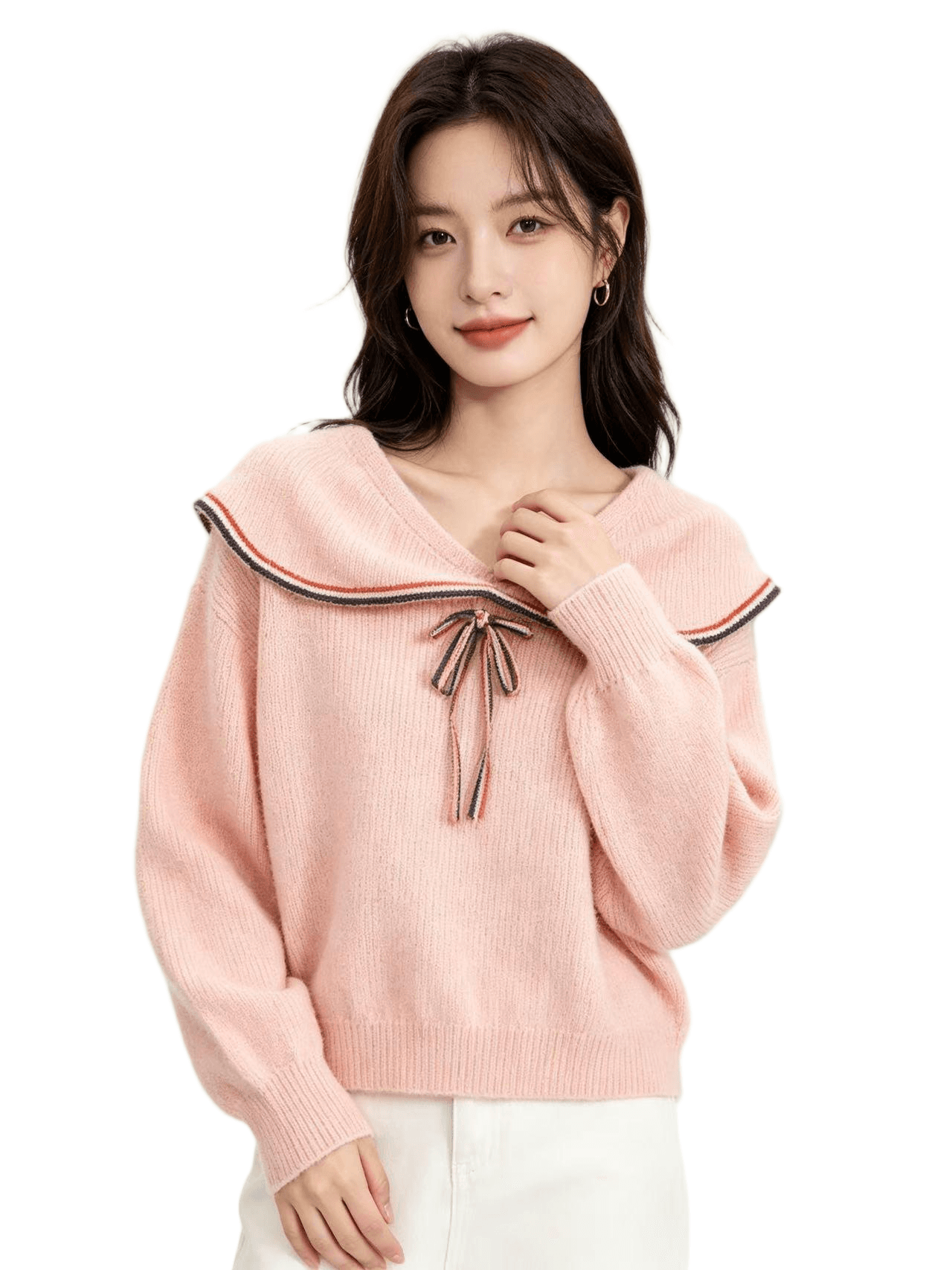 2026 외국 가스 연령 감소 베이비 칼라 단추 측면 배색 긴팔 상세 이미지 9