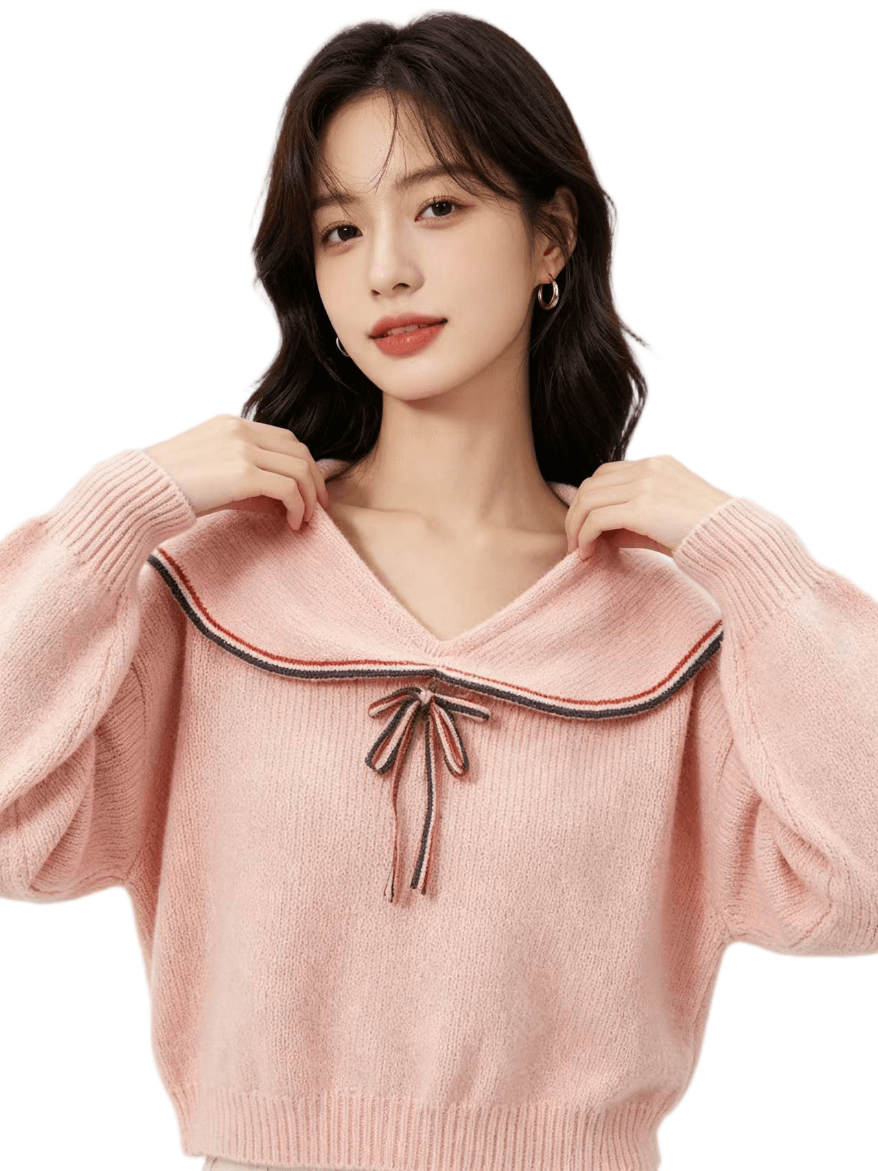 2026 외국 가스 연령 감소 베이비 칼라 단추 측면 배색 긴팔 상세 이미지 11