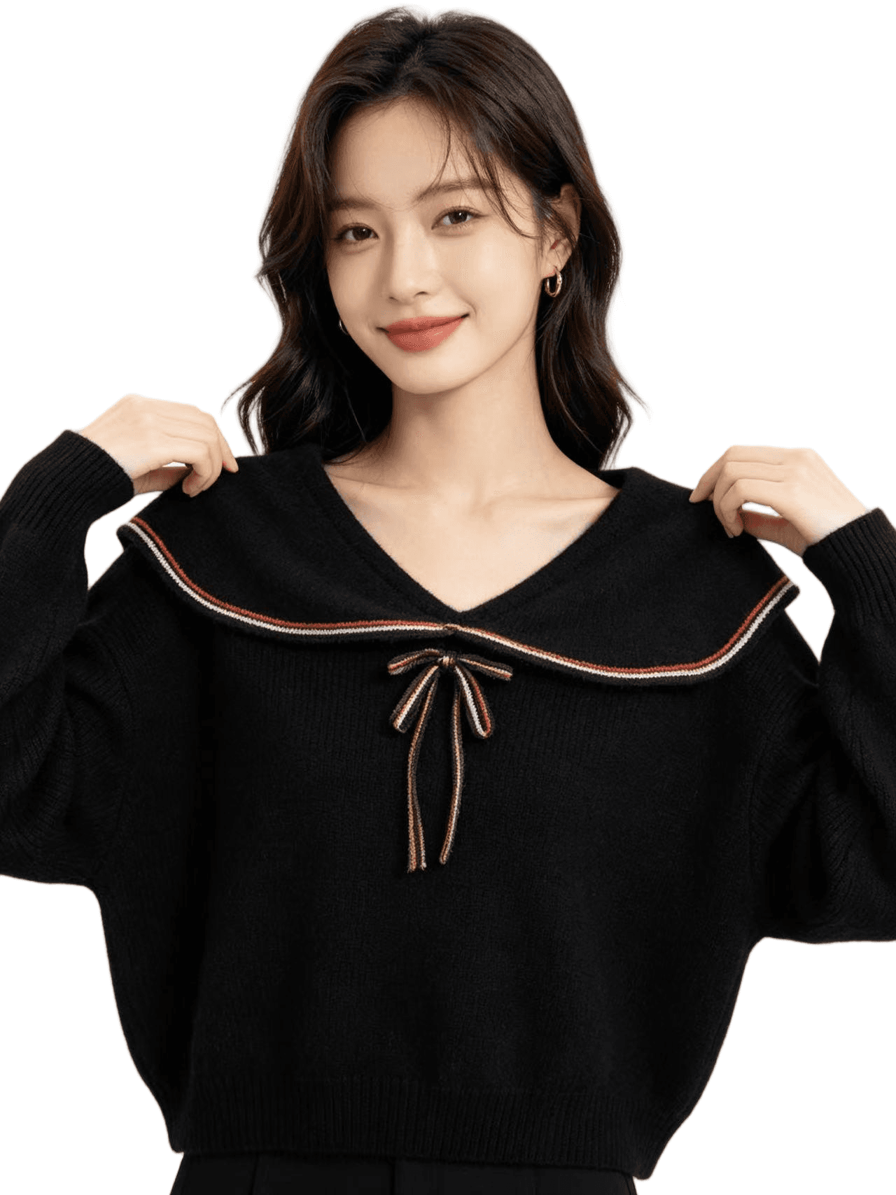 2026 외국 가스 연령 감소 베이비 칼라 단추 측면 배색 긴팔 상세 이미지 19