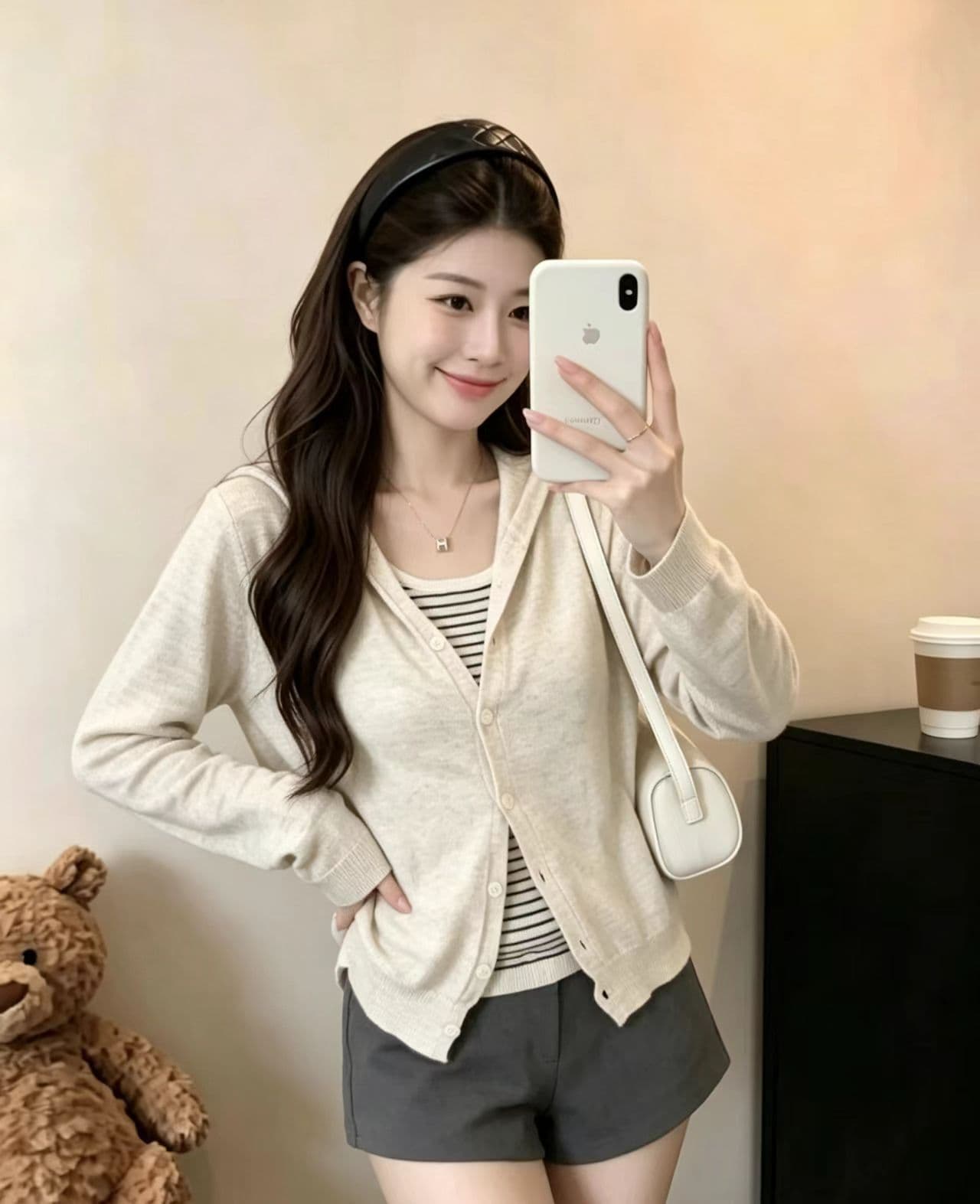 배색 한 부서 스트라이프 후드 페이크 레이어드 긴팔 니트 스웨터 여성 가을 새로운 Chic 디자인 센스 스웨터 맨위