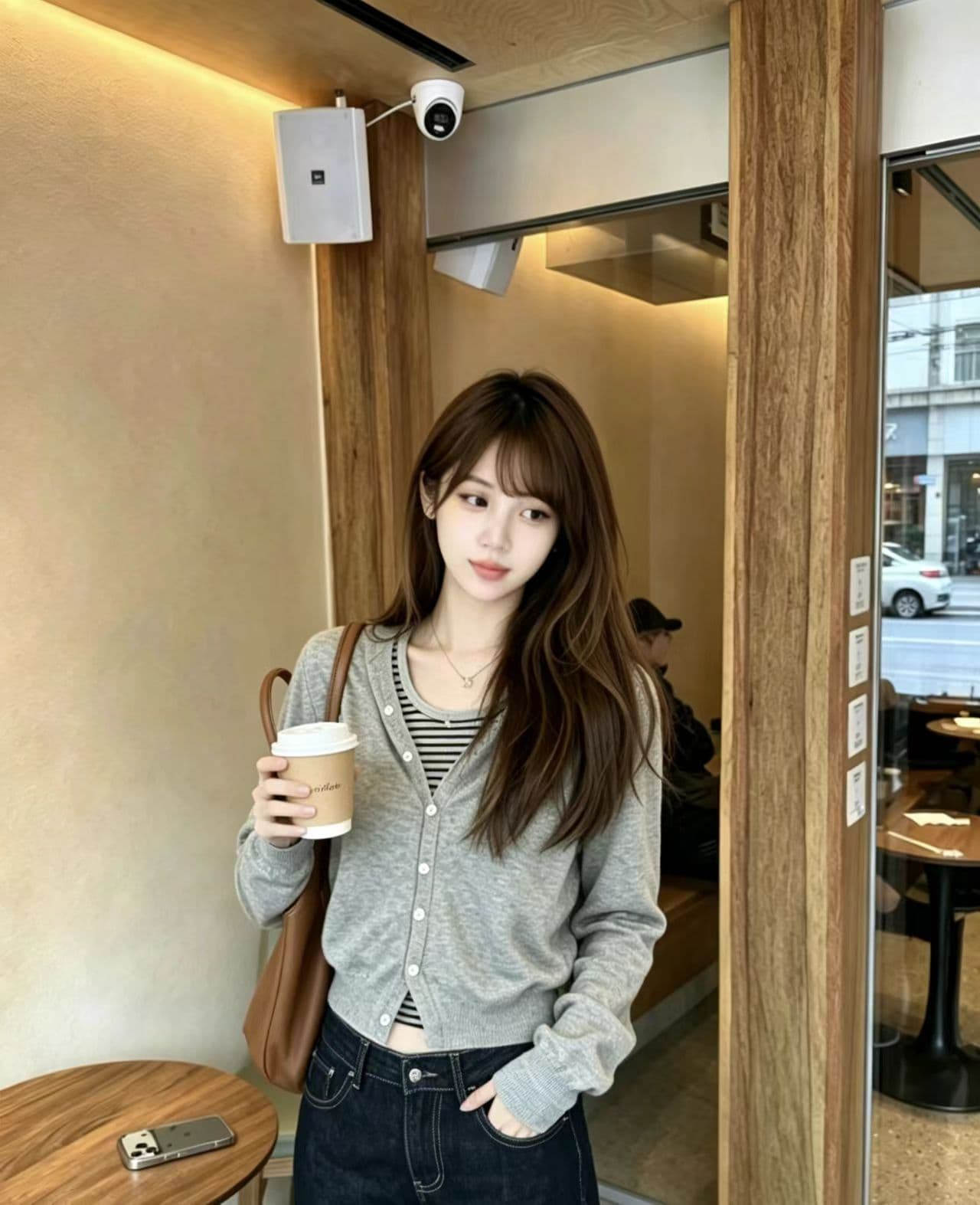 배색 한 부서 스트라이프 후드 페이크 레이어드 긴팔 니트 스웨터 여성 가을 새로운 Chic 디자인 센스 스웨터 맨위 상세 이미지 4