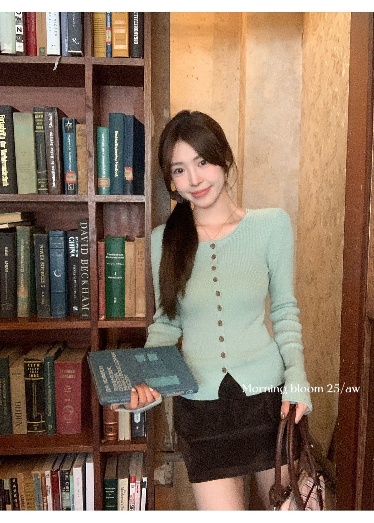 한 부서 아름다운 긴팔 니트 스웨터 여성 2026 년 가을 겨울 몸매 가꾸기 인사이드 가져 가라. 스웨터 오픈 가디건 싱글 착용 맨위 상세 이미지 9