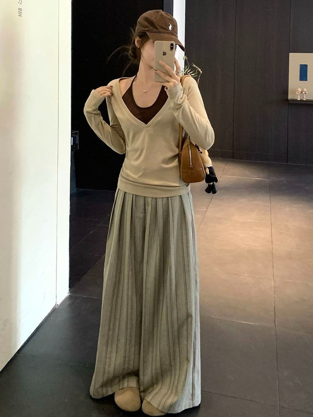 1 1 인 면 260 그램 긴팔 티셔츠 여성 상세 이미지 5