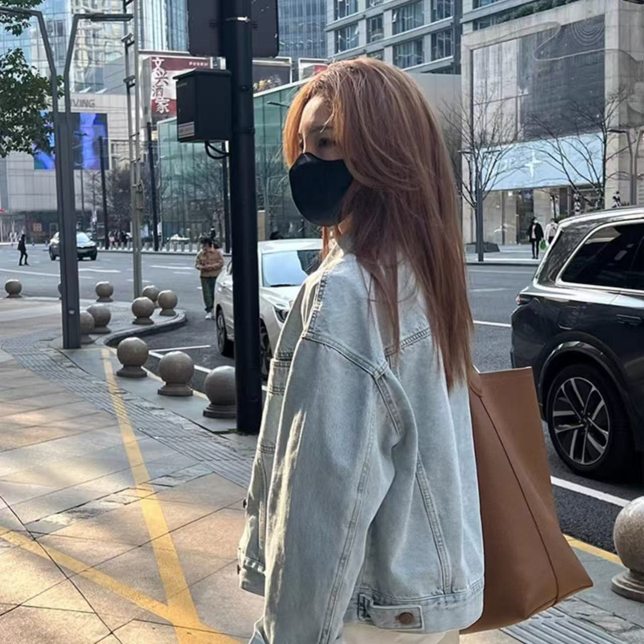 패션 외국 가스 밝은색 데님 여성 코트 봄 가을 새로운 한국 스타일 루즈핏 슬림해 보이는 쇼트 스타일 맨위 셔츠 카우보이 의류 이미지 5