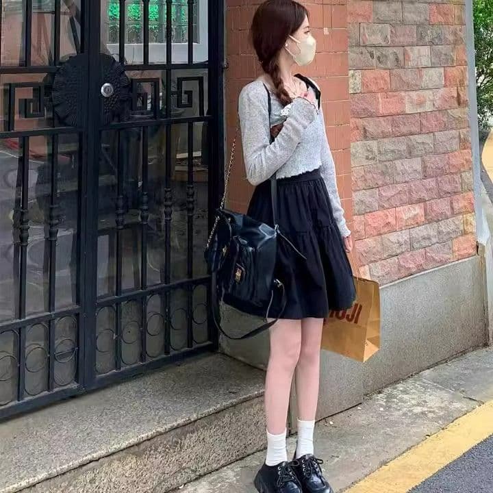 작은 키 소금 부서 착용 가져 가라. 여성 여름 2024 새로운 디자인 센스 패션 외국 가스 작은 대중 태양 보호 셔츠 맨위 여성 이미지 4