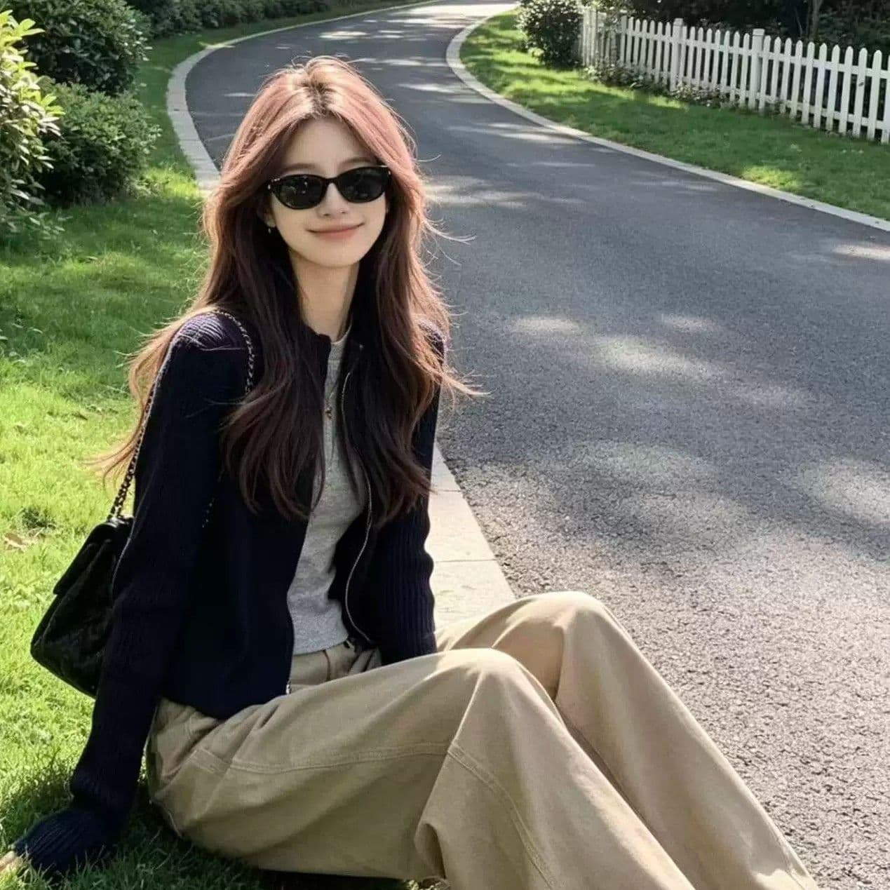 2026 새로운 해군 지퍼 니트 오픈 가디건 여성 코트 가을 겨울 스웨터 몸매 가꾸기 이른 가을 chic 한 첨부 된 의류