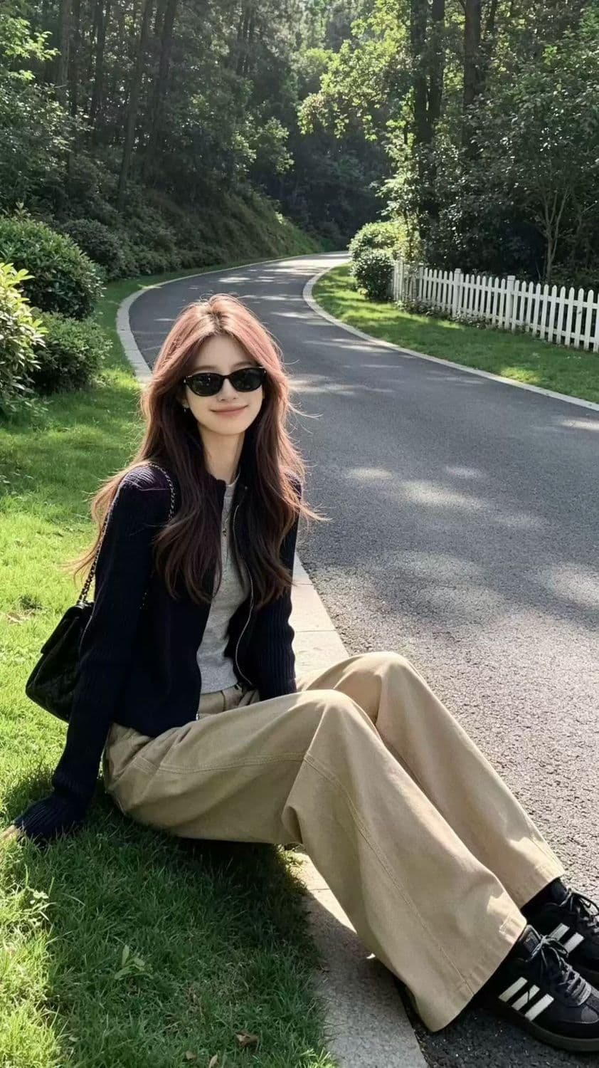 2026 새로운 해군 지퍼 니트 오픈 가디건 여성 코트 가을 겨울 스웨터 몸매 가꾸기 이른 가을 chic 한 첨부 된 의류 상세 이미지 8