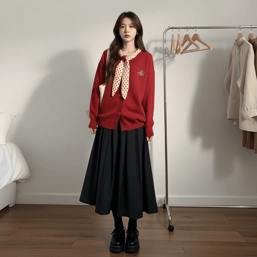가을 2026 새로운 여성 의류 슈퍼 화재 빛 요리 한 빛 사람들 코치 자이언트 잘 생긴 재킷 빨간색 맨위