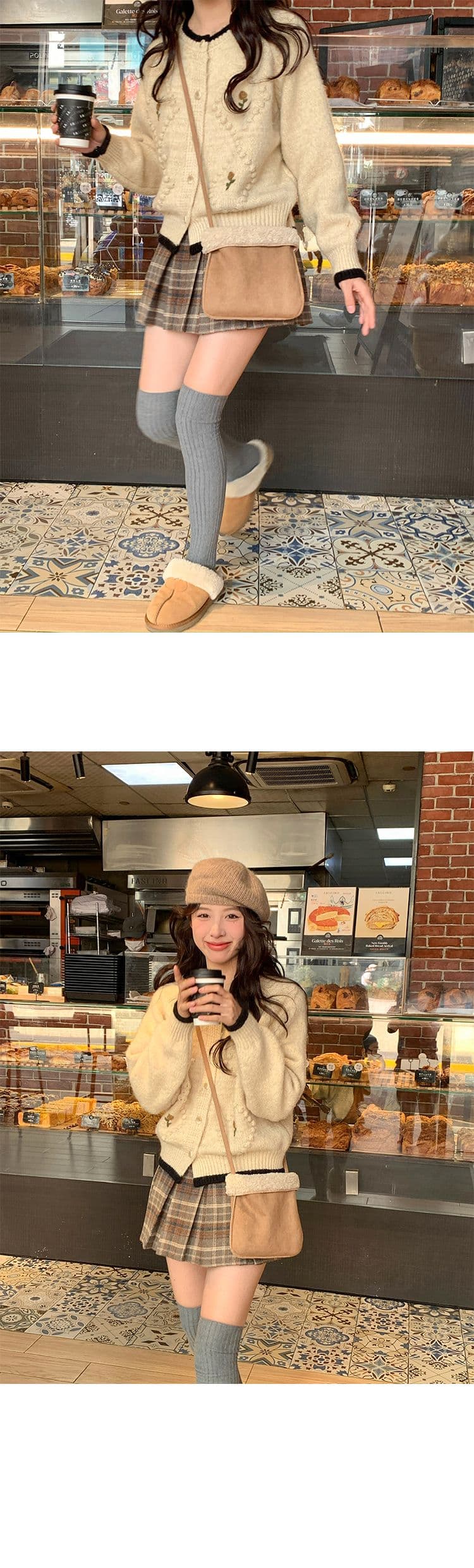 프랑스식 부드러운 찹쌀 자수 꽃 니트 오픈 가디건 여성 코트 2026 새로운 달콤함 디자인 센스 스웨터 상세 이미지 18
