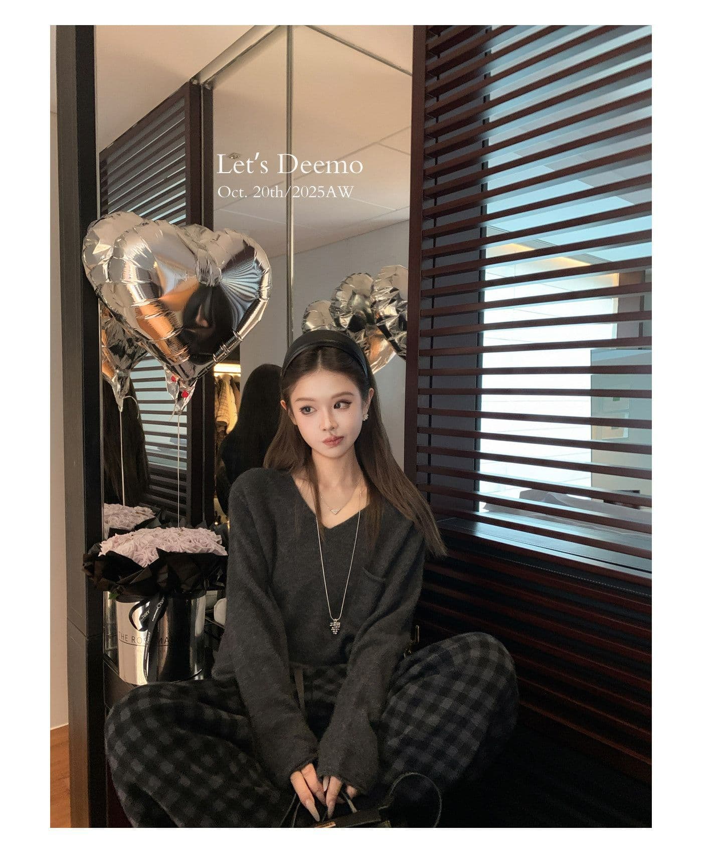 편안함 부드러운 찹쌀 2026 가을 겨울 무봉제 캠코더 ji ~까지 평범한 게으른 V넥 니트 스웨터 상세 이미지 23