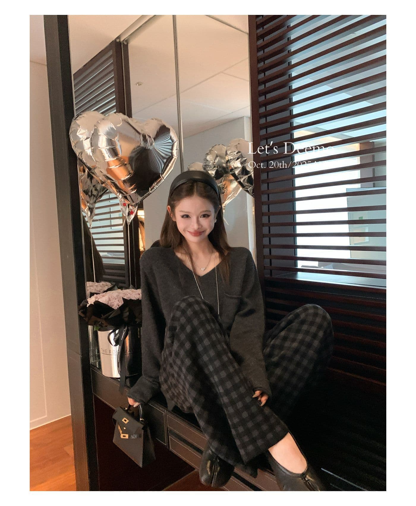 편안함 부드러운 찹쌀 2026 가을 겨울 무봉제 캠코더 ji ~까지 평범한 게으른 V넥 니트 스웨터 상세 이미지 24