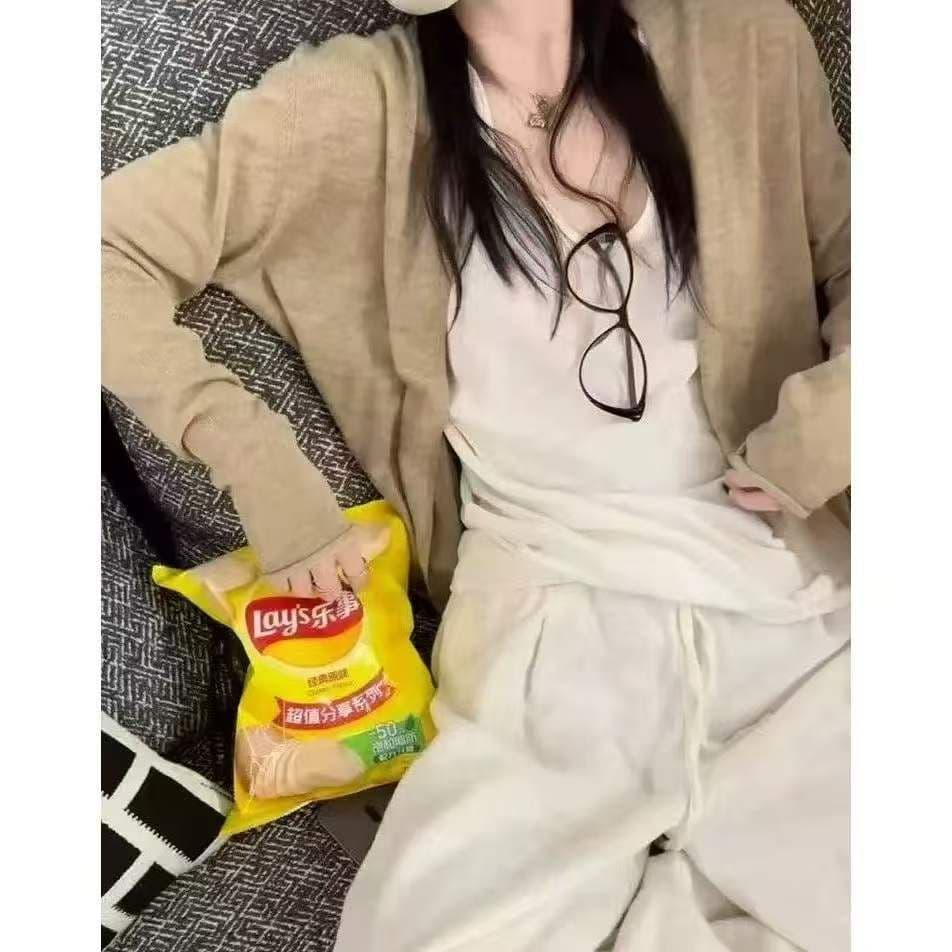 느긋한 바람 녹색 니트 오픈 가디건 여성 가을 새로운 부드러운 찹쌀 루즈핏 다용도 긴팔 느슨함 센스 재킷 맨위 이미지 4