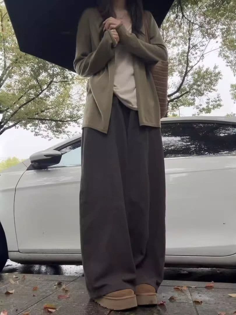 느긋한 바람 녹색 니트 오픈 가디건 여성 가을 새로운 부드러운 찹쌀 루즈핏 다용도 긴팔 느슨함 센스 재킷 맨위 상세 이미지 6