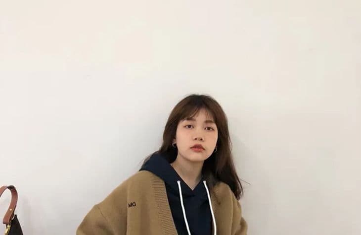 레트로 느긋한 바람 스웨터 여성 코트 2026 년 가을 새로운 외출용 루즈핏 중간 길이 가을 겨울 니트 오픈 가디건 상세 이미지 14