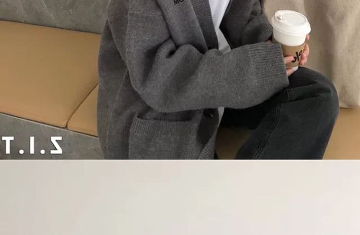 레트로 느긋한 바람 스웨터 여성 코트 2026 년 가을 새로운 외출용 루즈핏 중간 길이 가을 겨울 니트 오픈 가디건 상세 이미지 17