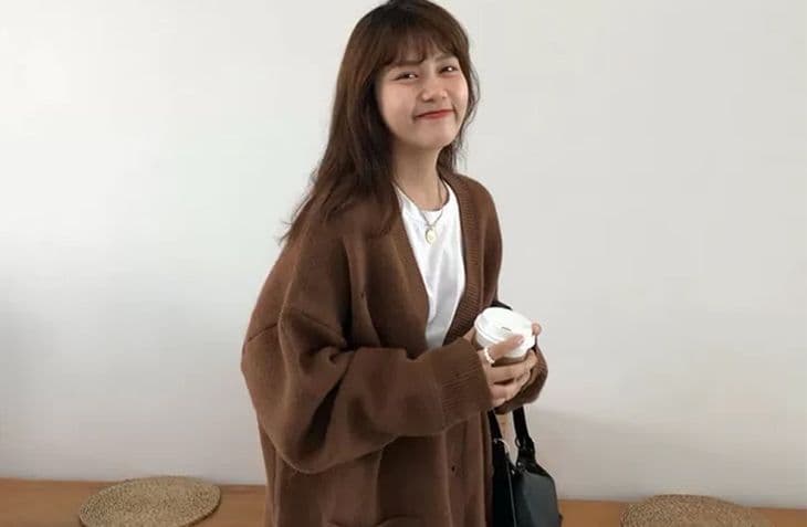 레트로 느긋한 바람 스웨터 여성 코트 2026 년 가을 새로운 외출용 루즈핏 중간 길이 가을 겨울 니트 오픈 가디건 상세 이미지 32
