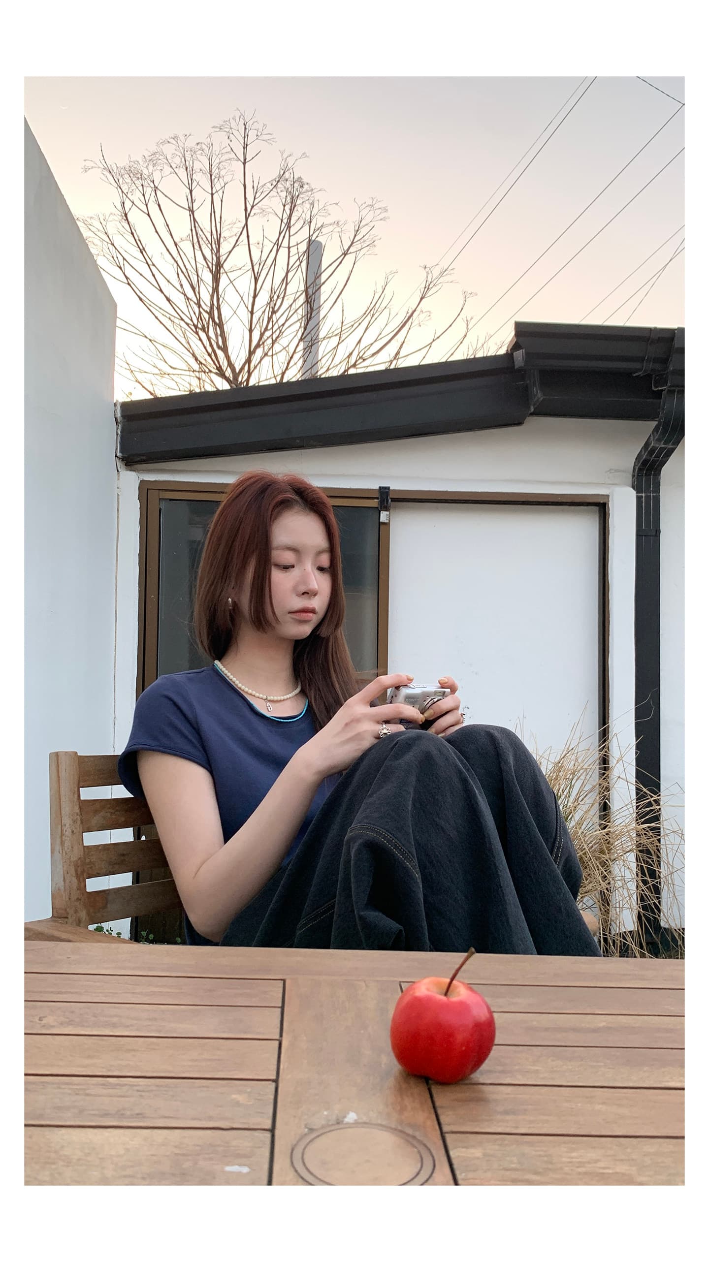 기초 섹션 단색 볼륨 측면 반팔 티셔츠 여성 여름 슬림해 보이는 풀오버 맨위 상세 이미지 24