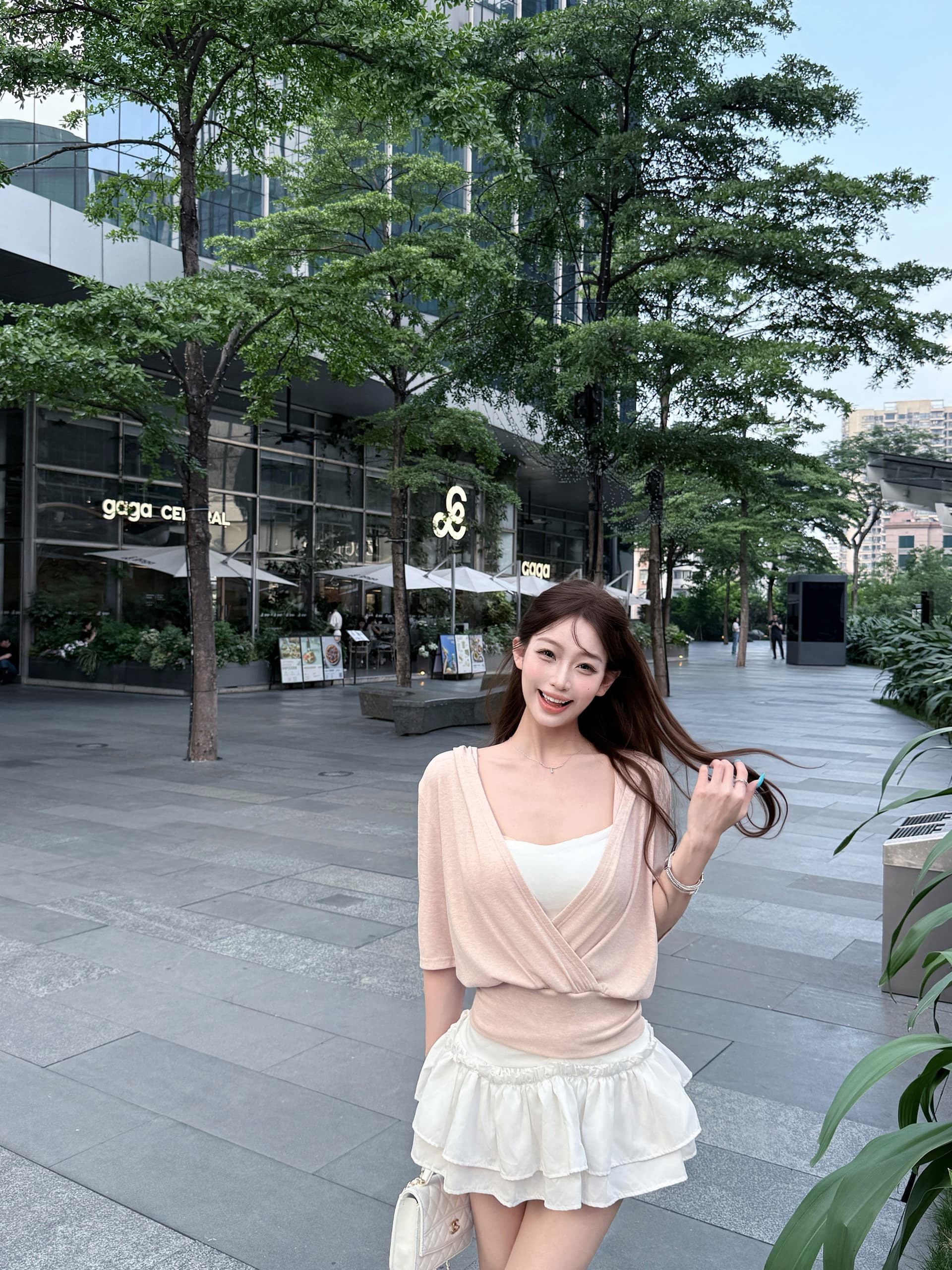 후드 중간 소매 티셔츠 여성 여름 새로운 Chic 쇼트 스타일 맨위 이미지 4