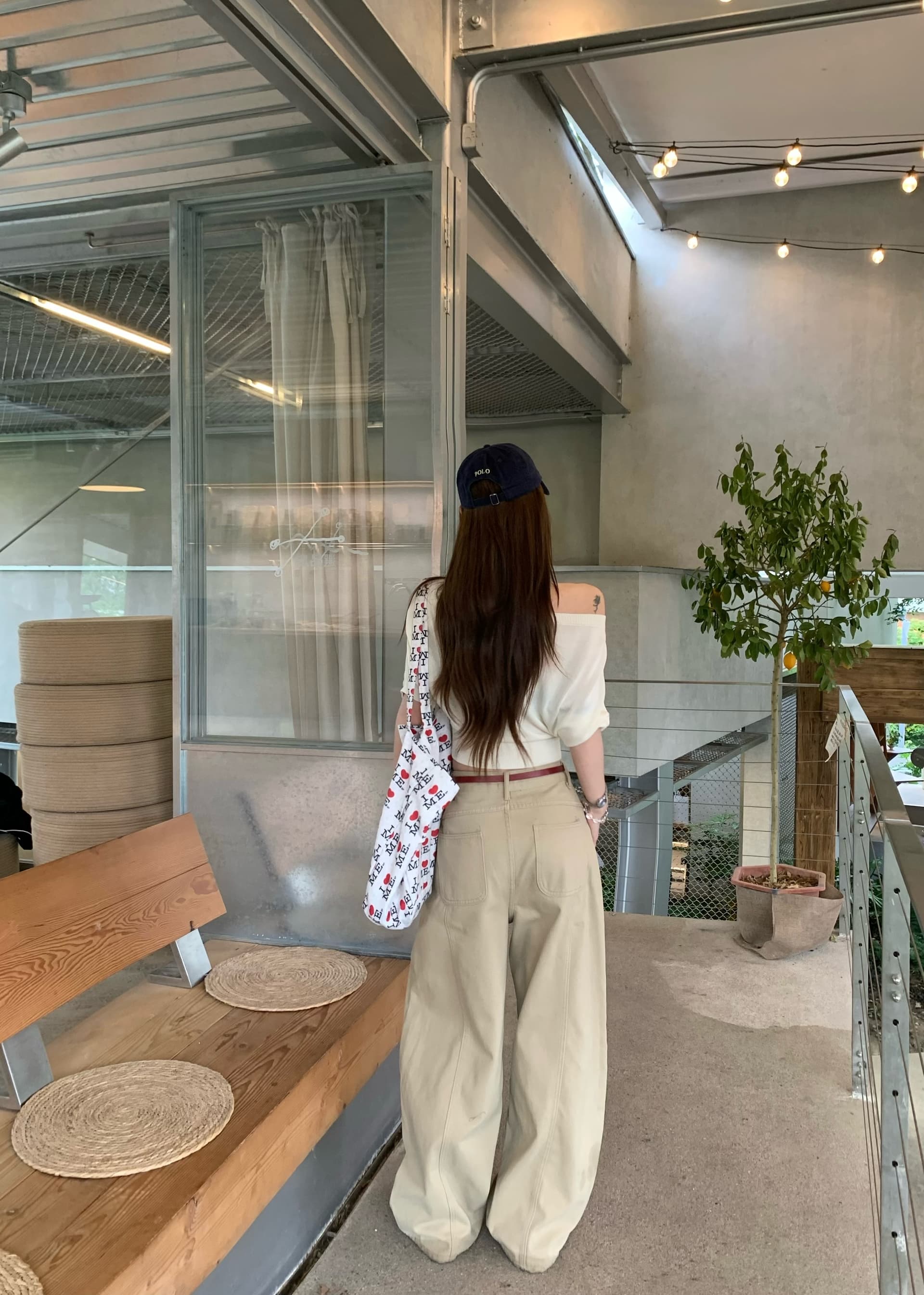 청바지 여성 가을 새로운 아메리칸 하이웨이스트 루즈핏 와이드 레그 팬츠 다용도 슬림해 보이는 느슨함 도루 센스 롱 바지 상세 이미지 15