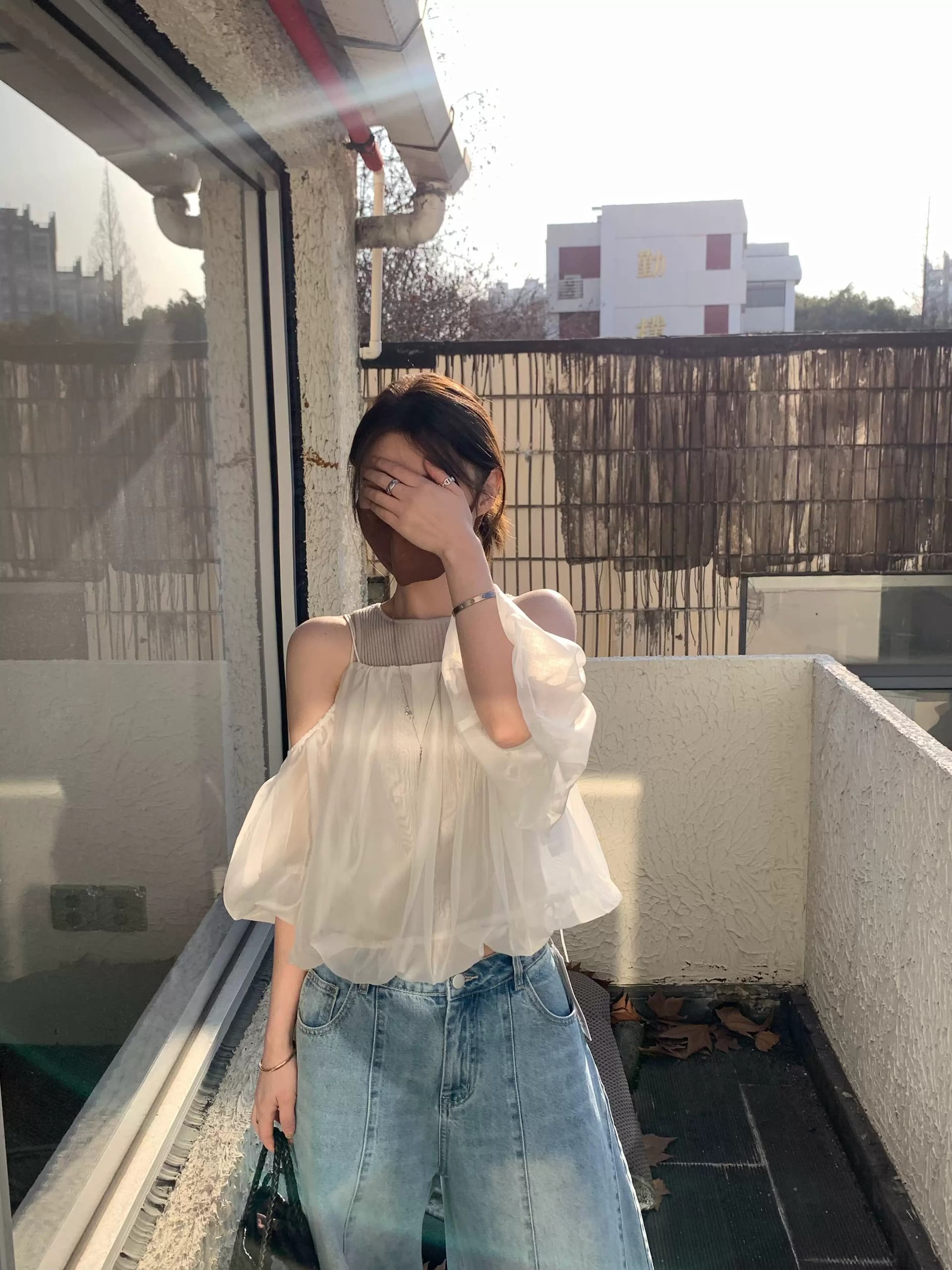 아메리칸 레트로 넓은 다리 청바지 여성 가을 새로운 하이웨이스트 슬림해 보이는 스트레이트 팬츠 도루 센스 바닥 청소 긴 바지 상세 이미지 6
