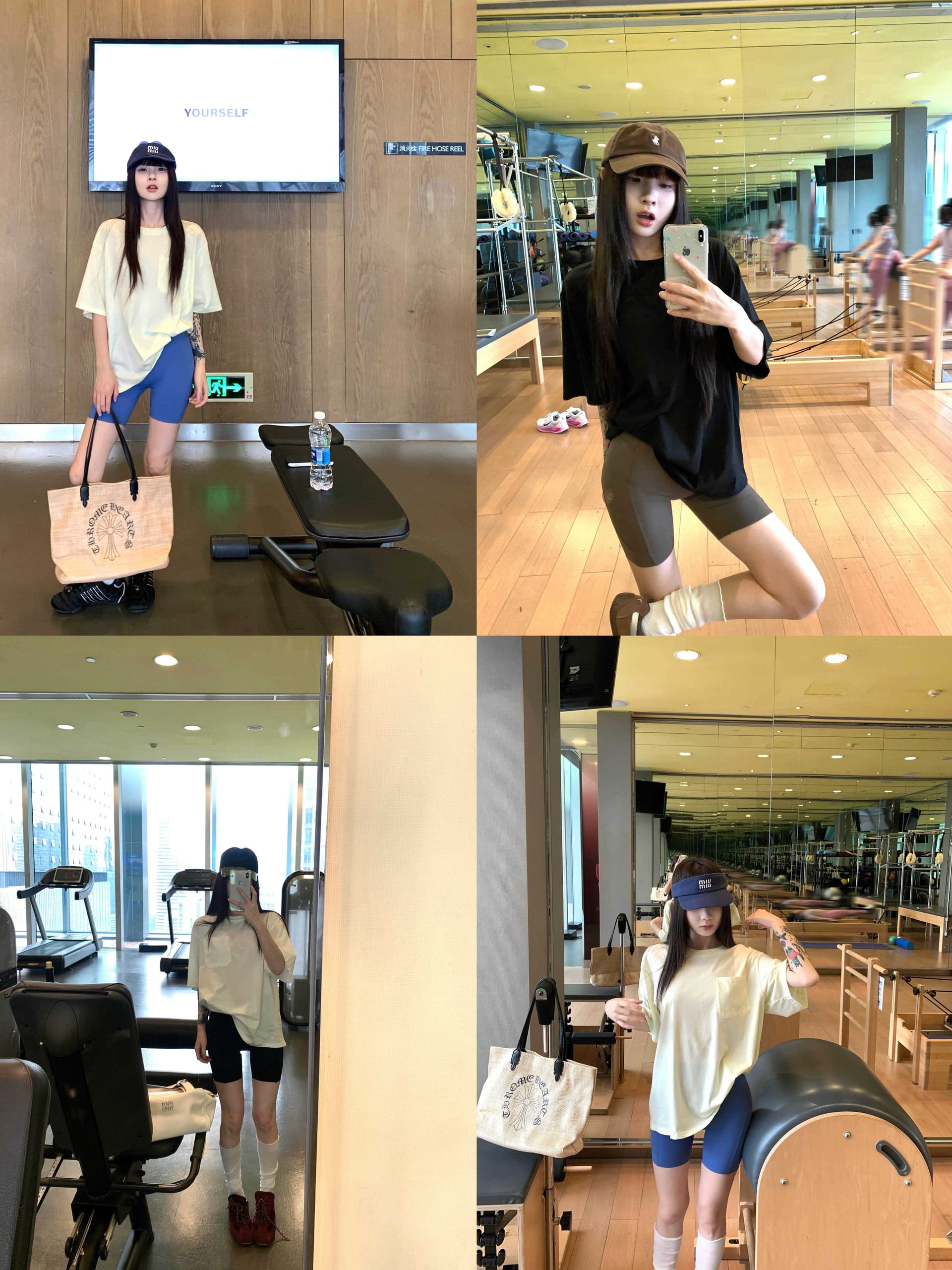 화이트 루즈핏 캐주얼 반팔 티셔츠 여성 여름 다용도 라운드 넥 맨위 상세 이미지 17