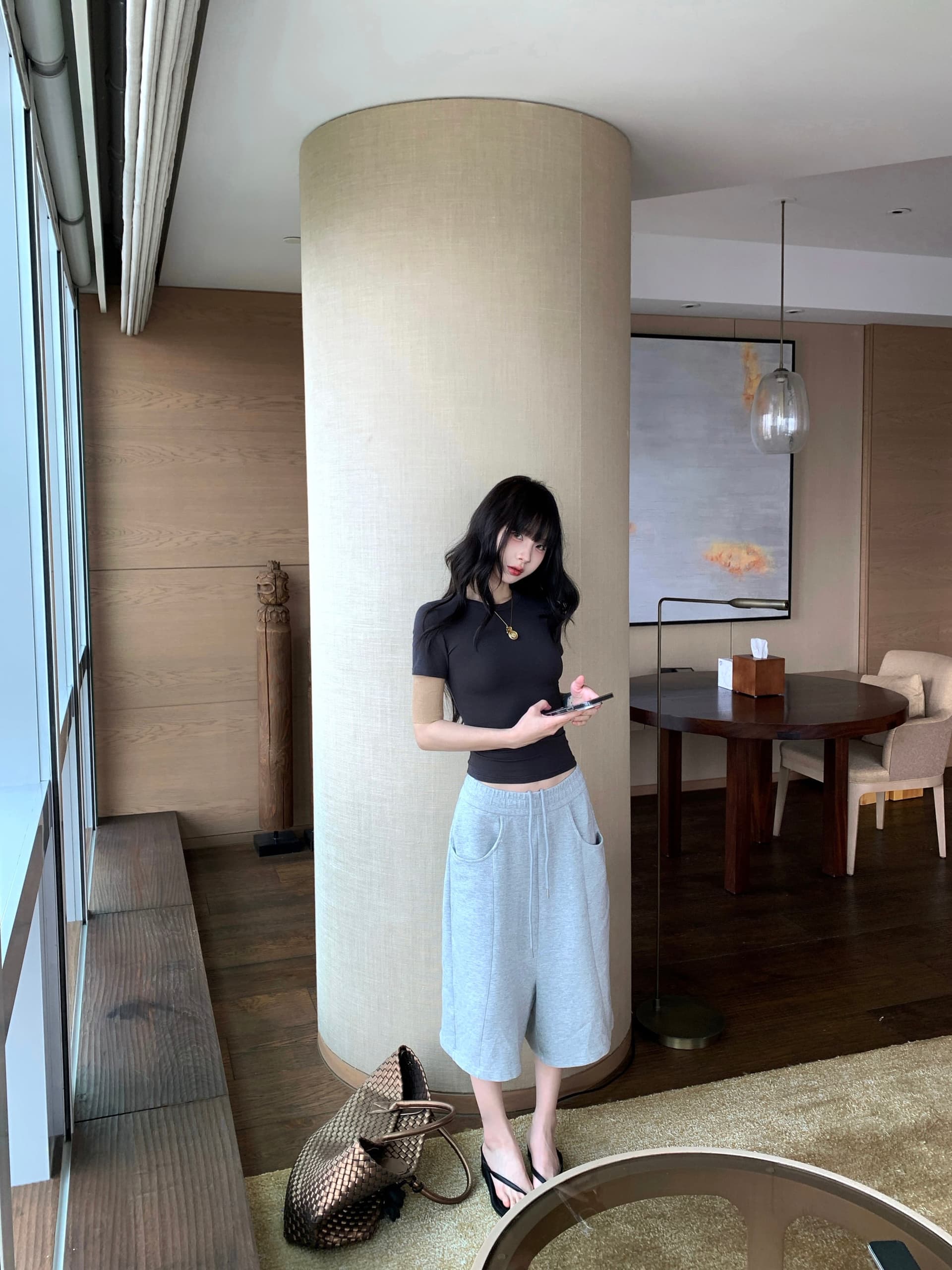 핫걸 순수한 욕망 반팔 티셔츠 여성 여름 몸매 가꾸기 맨위 상세 이미지 36
