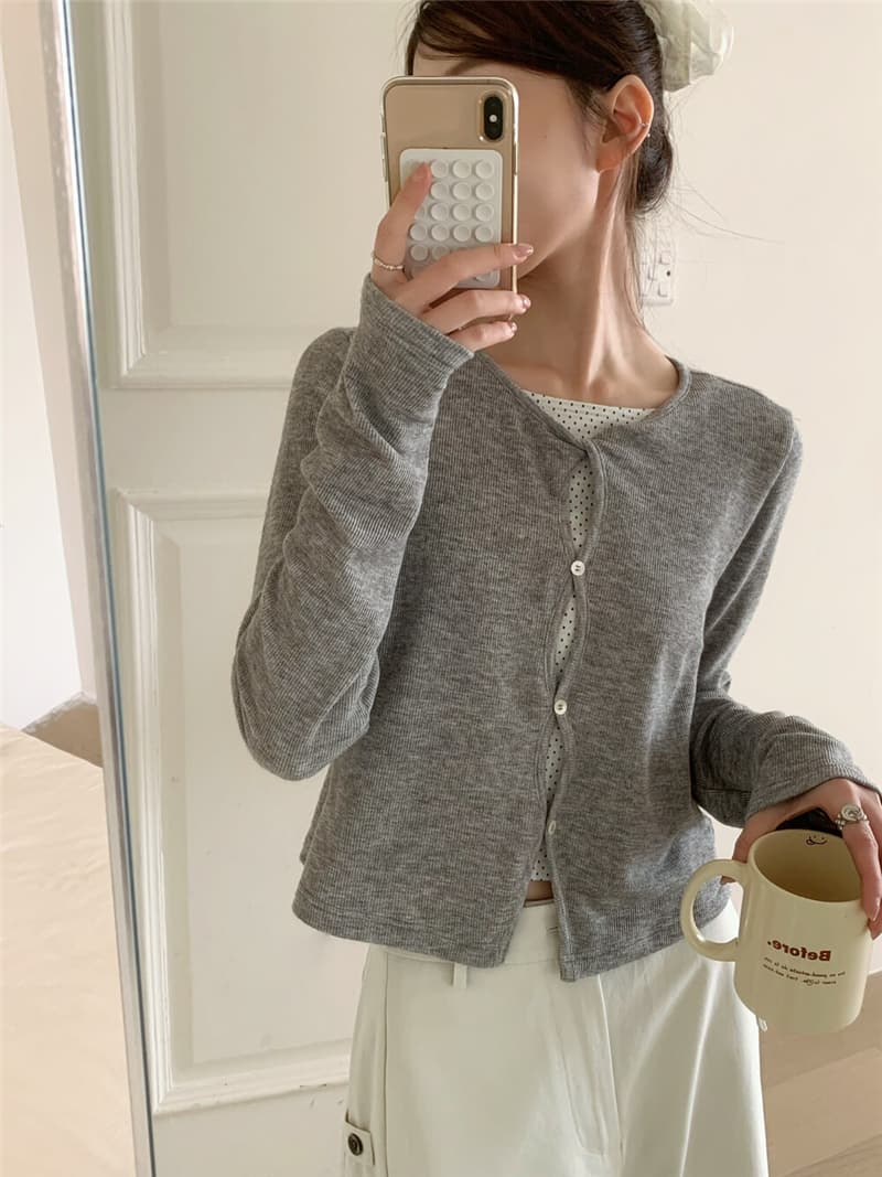 26 년 이른 봄 한 부서 레트로 다용도 슈퍼 슬림해 보이는 조롱박 문 襟 패치워크 색상 페이크 레이어드 긴팔 티셔츠 상세 이미지 3