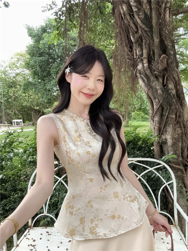 실사 정가 스타 가을 비단 새로운 중식 맨위 인어 꼬리 치마 세트 고급 부드러운 바람 품격 투피스 세트 이미지 2