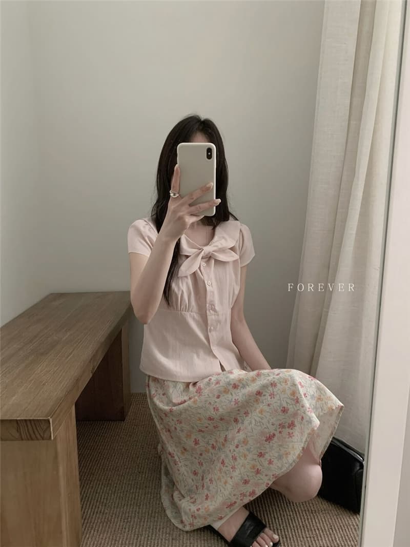 소녀 센스 폴로 칼라 토끼 귀 품격 맨위 작은 셔츠 디자인 센스 맨위 상세 이미지 4