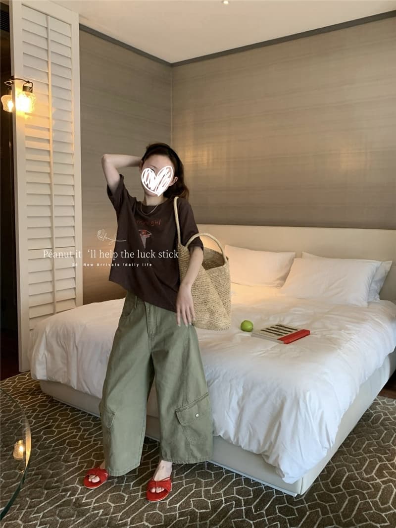 전체 네트워크 재촉하다 폭발 켜기 랙 섹션 정회원 보존 워크웨어 캐주얼 바지 다용도 루즈핏 바지 상세 이미지 6