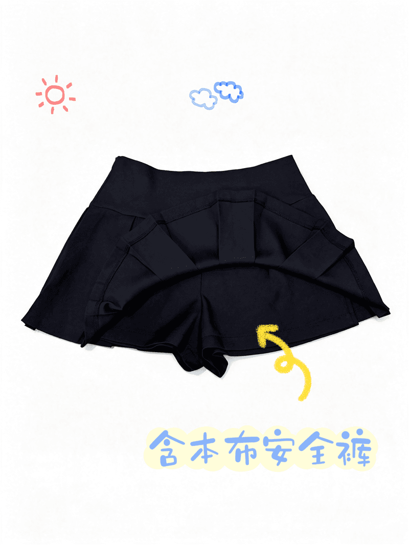 실사 정가 원 영어 미학 한 부서 거품 소매 셔츠 플리츠 반 스커트 미니 스커트 달콤한 매운맛 분위기 센스 세트 상세 이미지 10