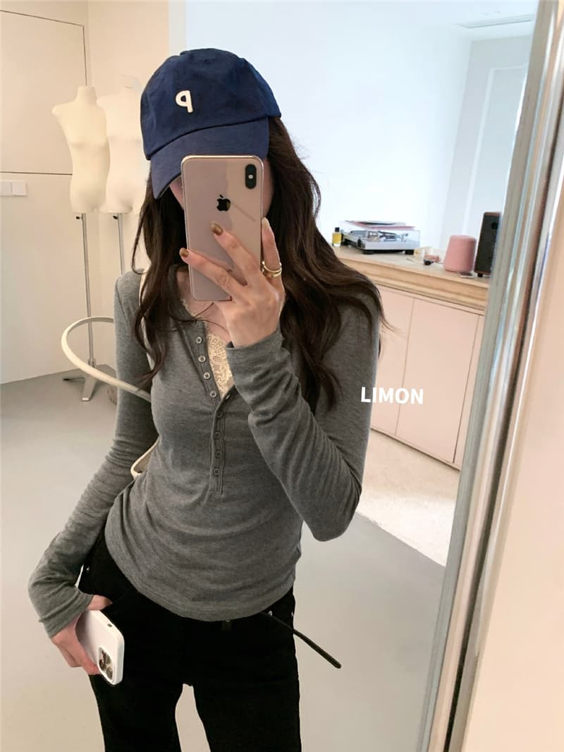 가을 켜기 새로운 빛 연 레이스 라이 경기 서울 몸매 가꾸기 페이크 레이어드 작은 셔츠 디자인 센스 몸매 가꾸기 슬림해 보이는 티셔츠 여성 상세 이미지 14