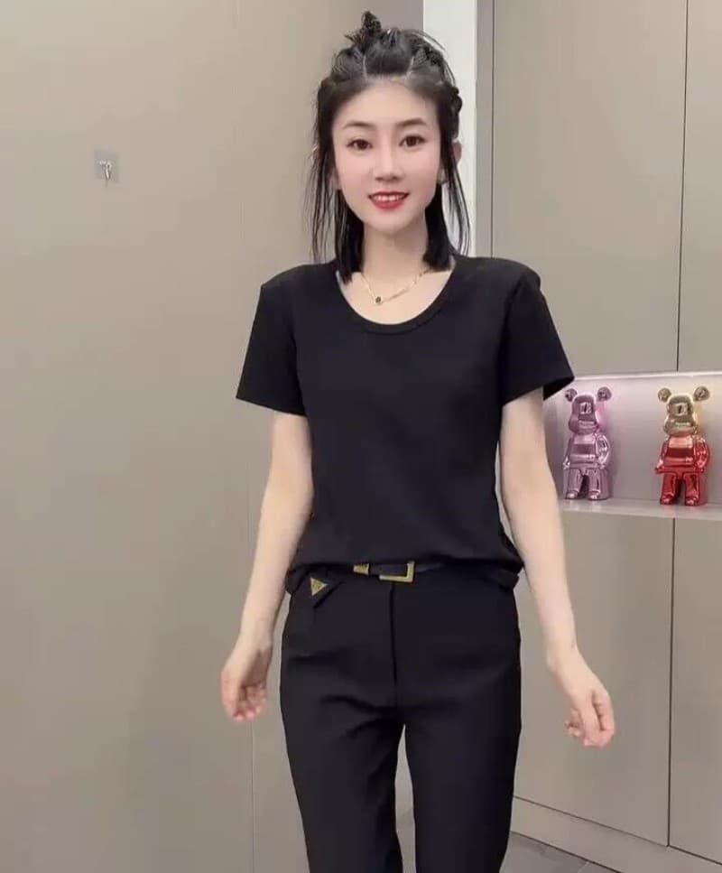 뒤로 망사 알파벳 프린트 핫걸 몸매 가꾸기 반팔 티셔츠 여성 여름 다용도 Chic 긍정적 인 어깨 슬림해 보이는 맨위 트렌디 이미지 4