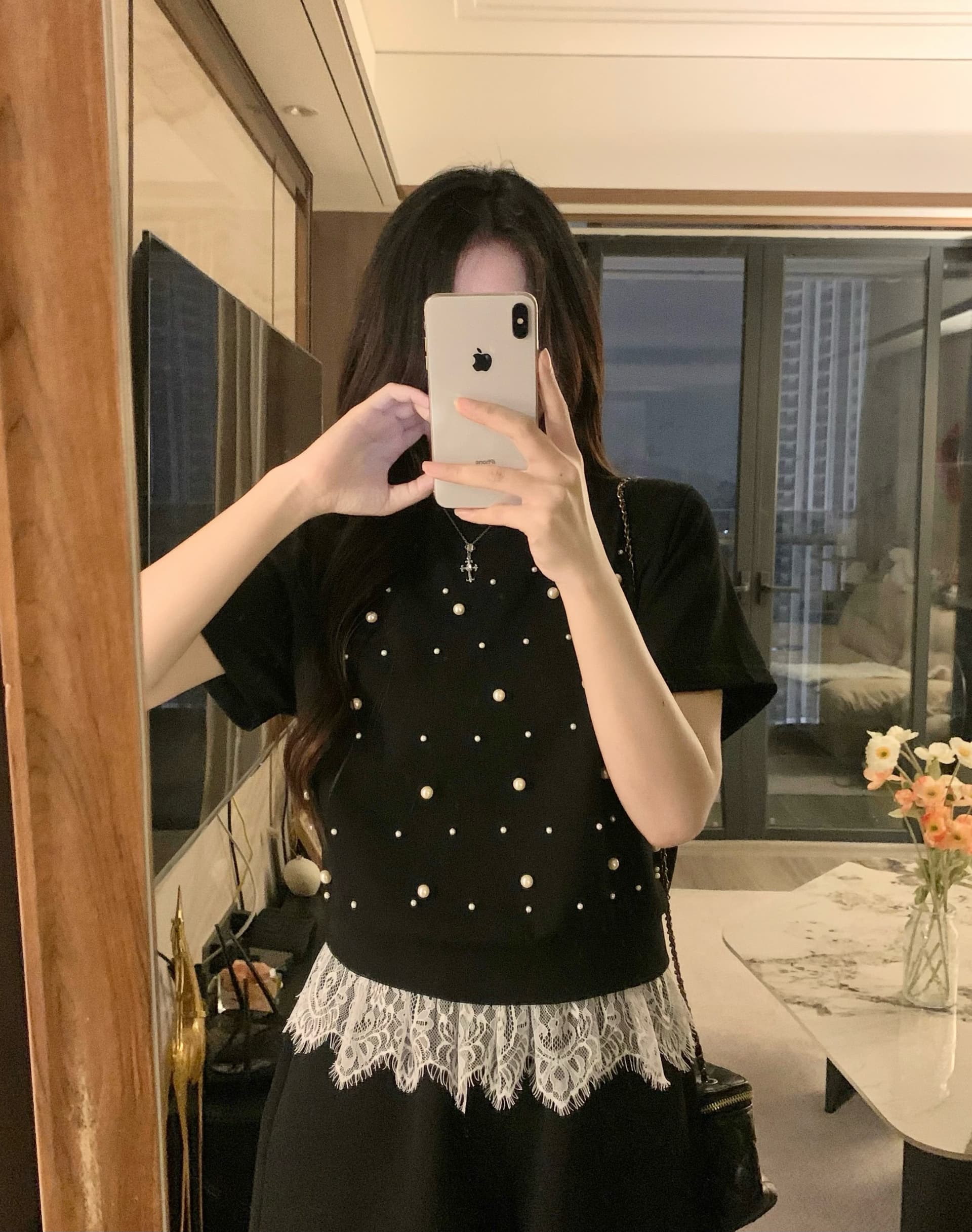 실사 작은 샤넬 스타일 세련된 운동복 세트 여성 2026 여름 새로운 맨위 넓은 다리가 짧다. 바지 투피스 세트 상세 이미지 11