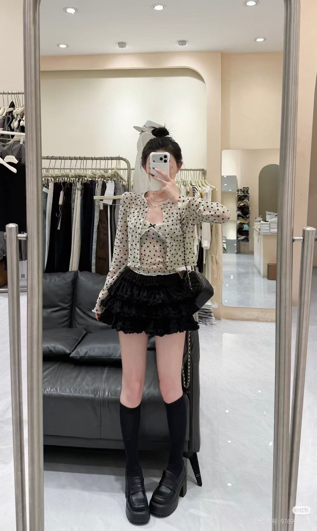 한 부서 자이언트 잘 생긴 ootd 착용 가져 가라. 전체 집합 레이스 조각 슬립 오픈 가디건 와이드 레그 팬츠 어린이 여름 세 조각 세트 상세 이미지 1