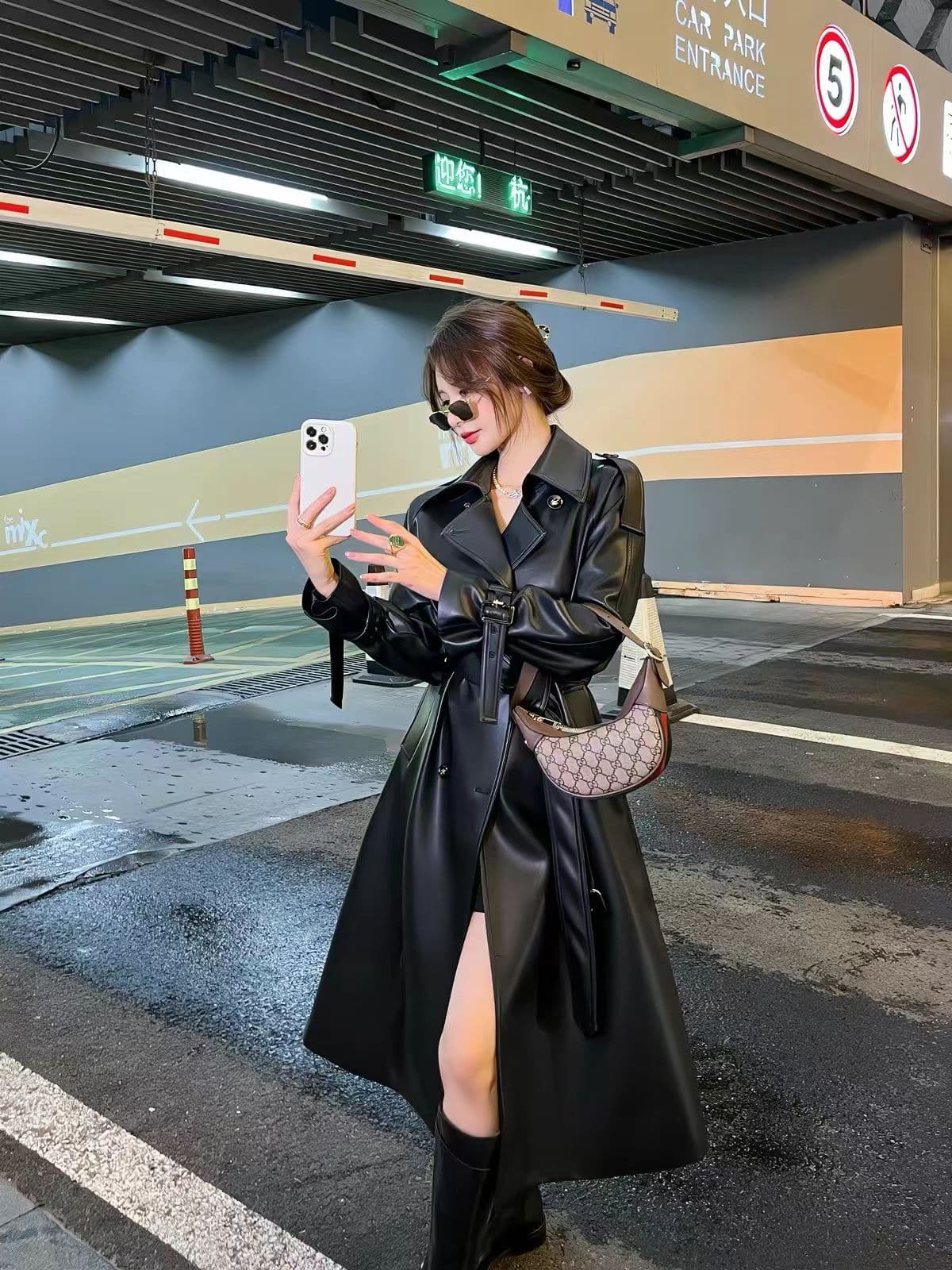 2026 이른 가을 새로운 품격 허리 수축 슬림해 보이는 폴로 칼라 디자인 센스 모직 블레이저 정장 여성 코트 트렌디 상세 이미지 1