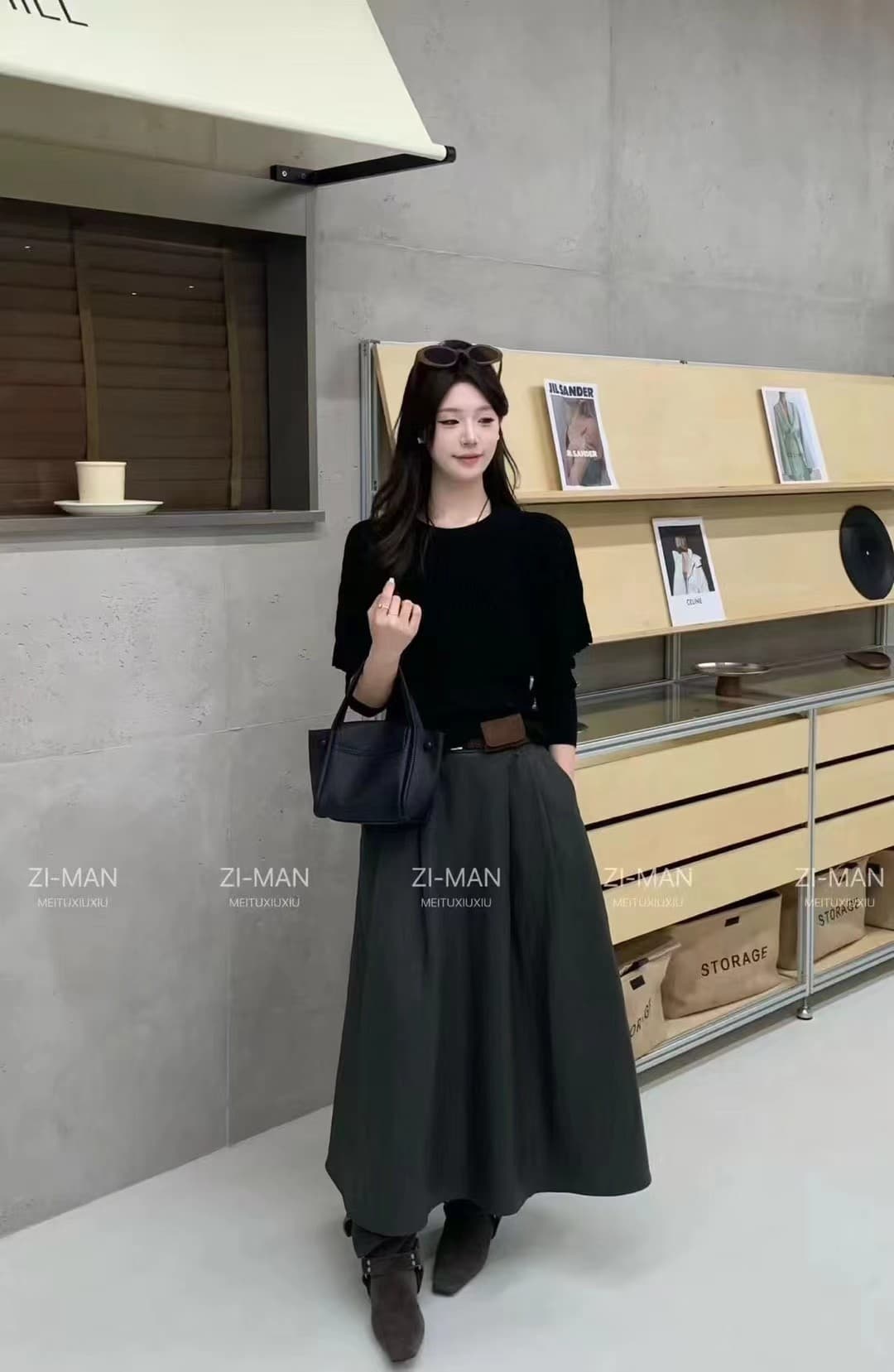외국 가스 순수한 욕망 고급 디자인 센스 부드러운 망토 숄 인사이드 가져 가라. 만나는 니트 스웨터 스웨터 상세 이미지 9